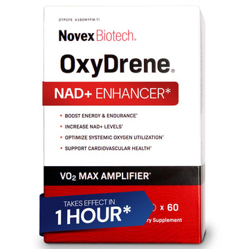 Novex Biotech Oxydrene NAD+ Enhancer - Natural Supplement Promoting Metabolism and Cardiovascular Support for Men and Women - (60 Capsules) Novex Biotech Au supplements
