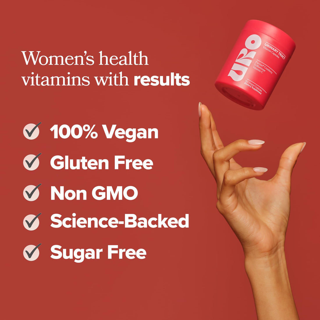 URO Urinary Tract Health Supplement for Women, 60 Count (Pack of 2) - Urinary Support