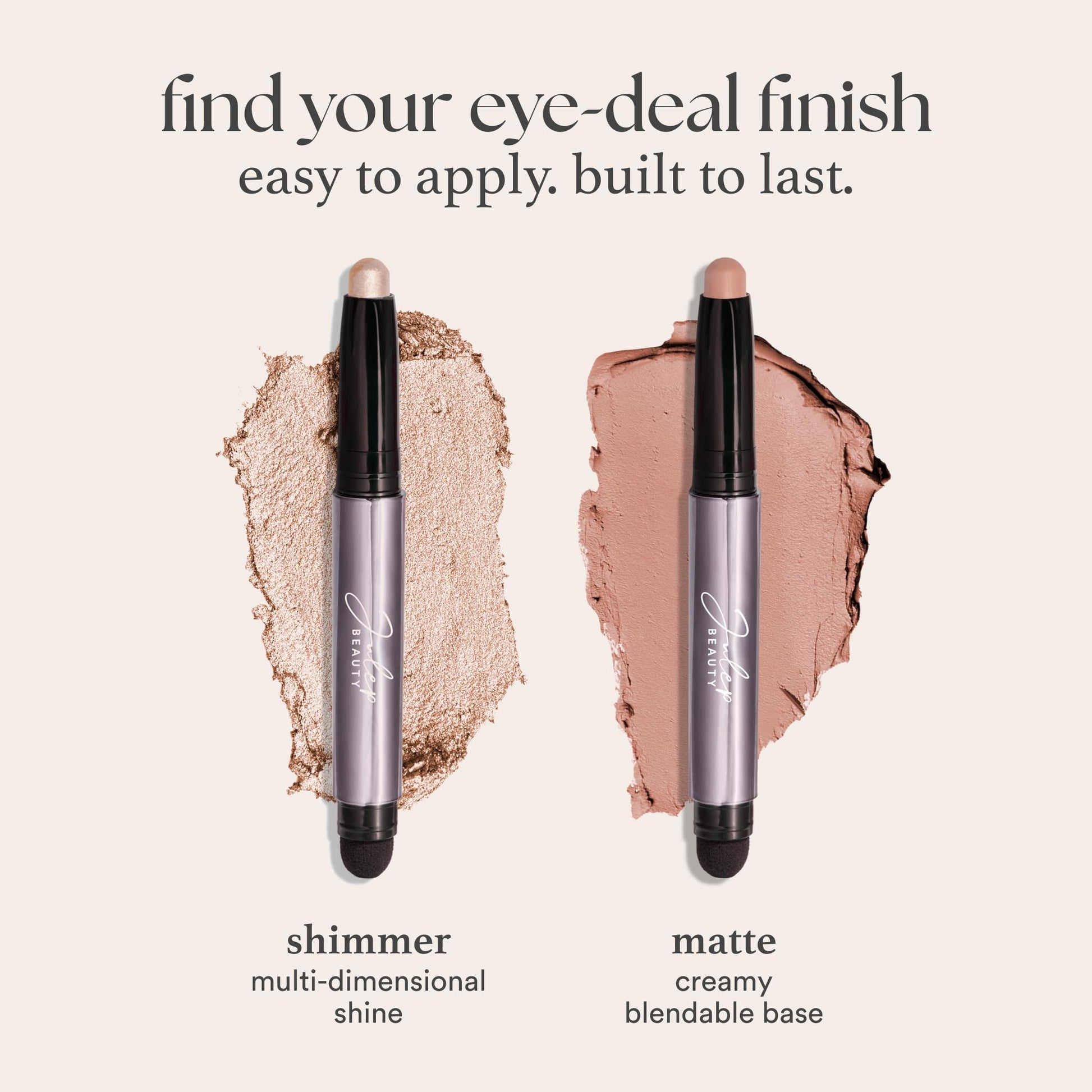 Julep Eyeshadow 101 Cream-to-Powder Waterproof Shadow Stick – Sand Shimmer – Long-Lasting, Crease-Proof, Champagne Toned Shimmer Cream Eyeshadow with Built-in Smudger Julep Au supplements