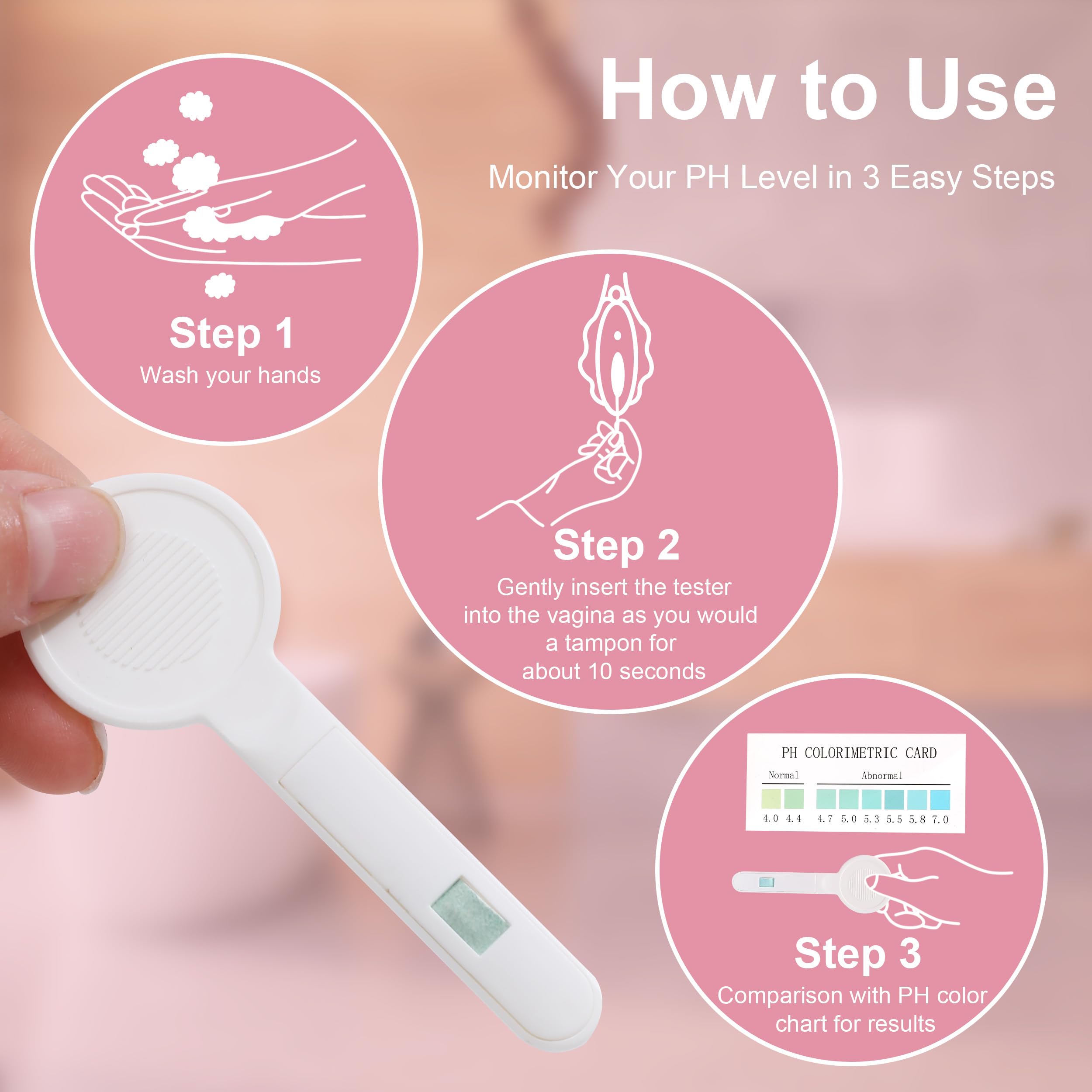T TESTAHEAD Vaginal pH Test Strips, Feminine Health Vaginal pH Test Strips Kits T TESTAHEAD Au supplements