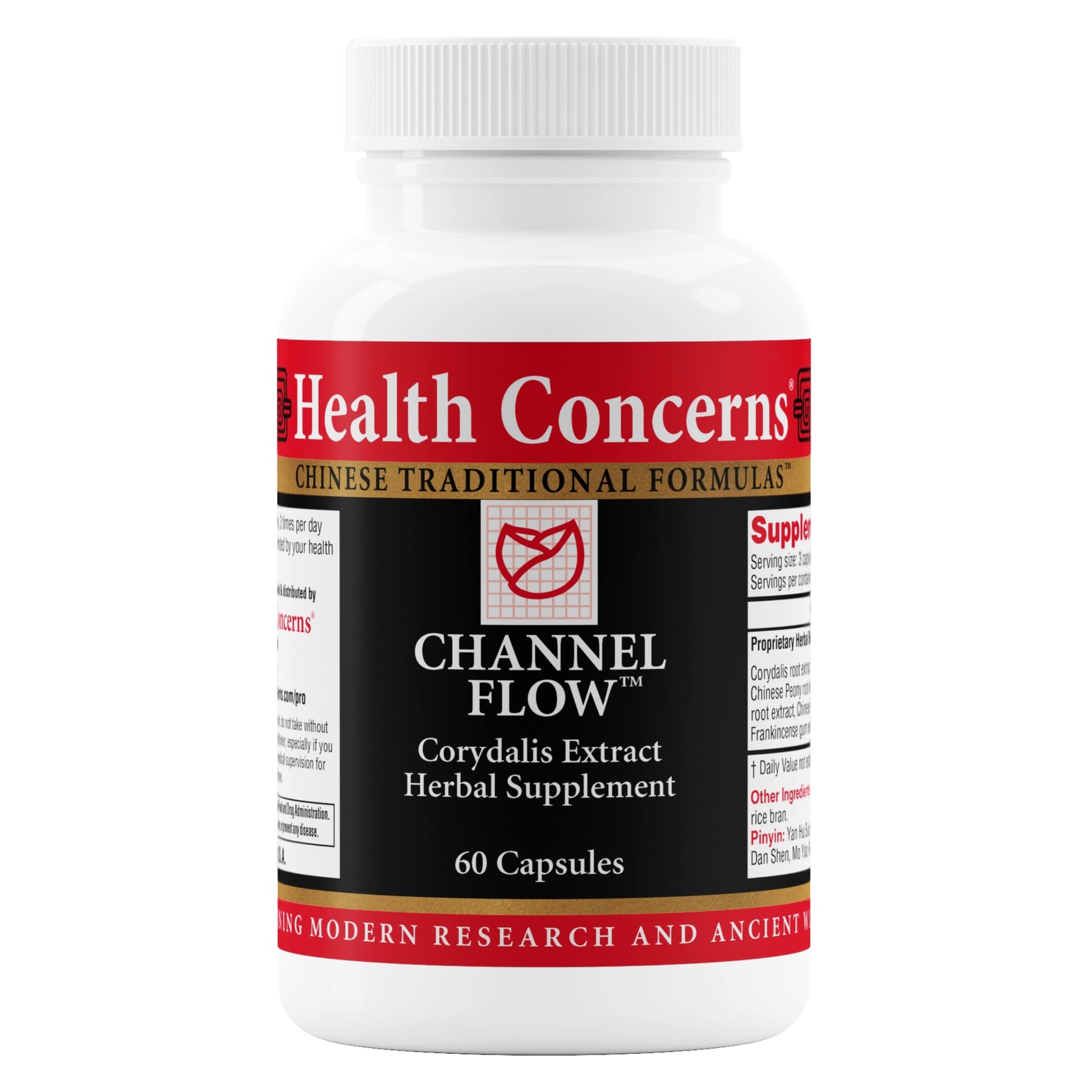 Health Concerns Channel Flow – Muscle Relaxation & Pain Support Supplement for Men & Women – Corydalis Root Extract – Chinese Herbal Formula for Headaches, Joint & Menstrual Discomfort – 60 Capsules Health Concerns Au supplements