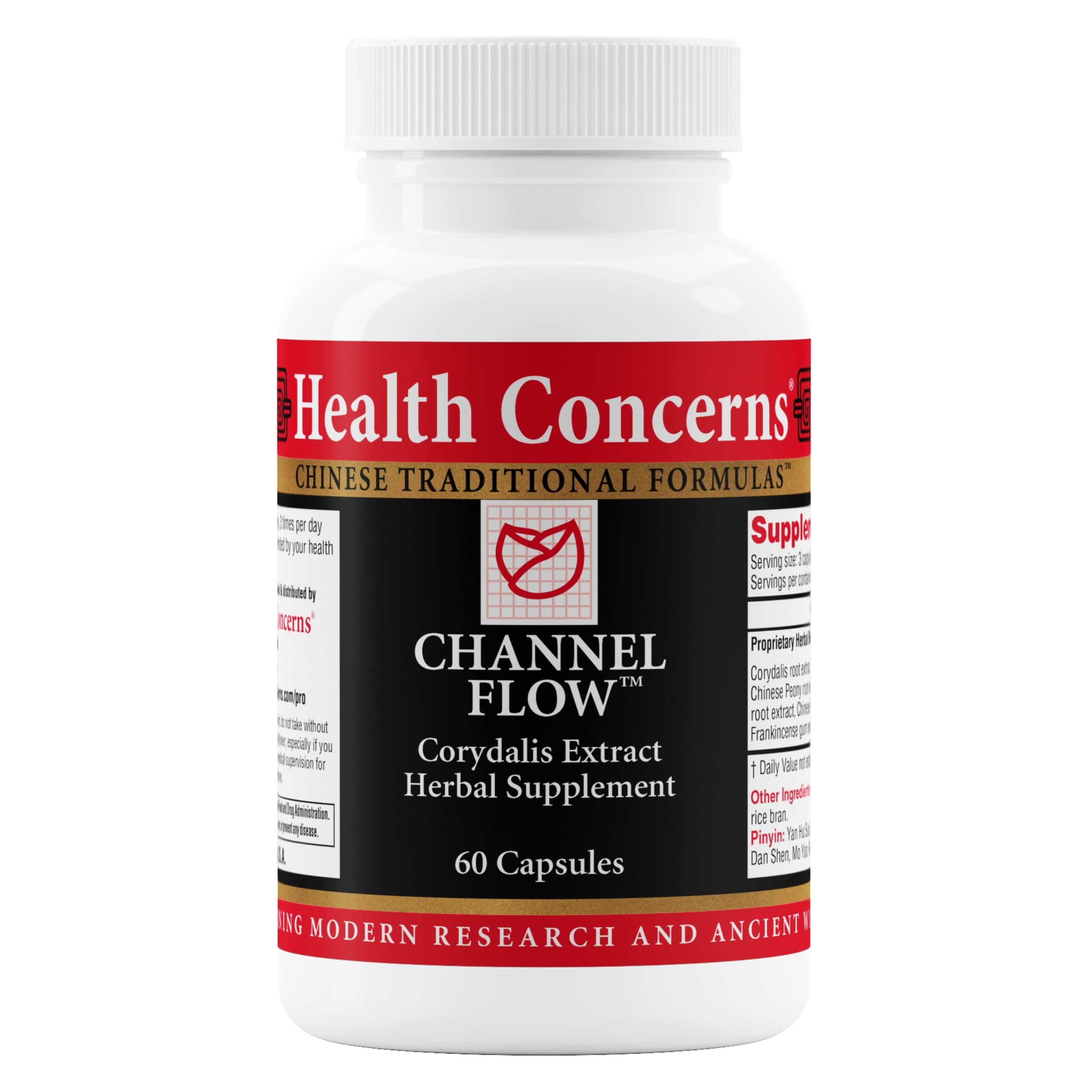 Health Concerns Channel Flow – Muscle Relaxation & Pain Support Supplement for Men & Women – Corydalis Root Extract – Chinese Herbal Formula for Headaches, Joint & Menstrual Discomfort – 60 Capsules Health Concerns Au supplements