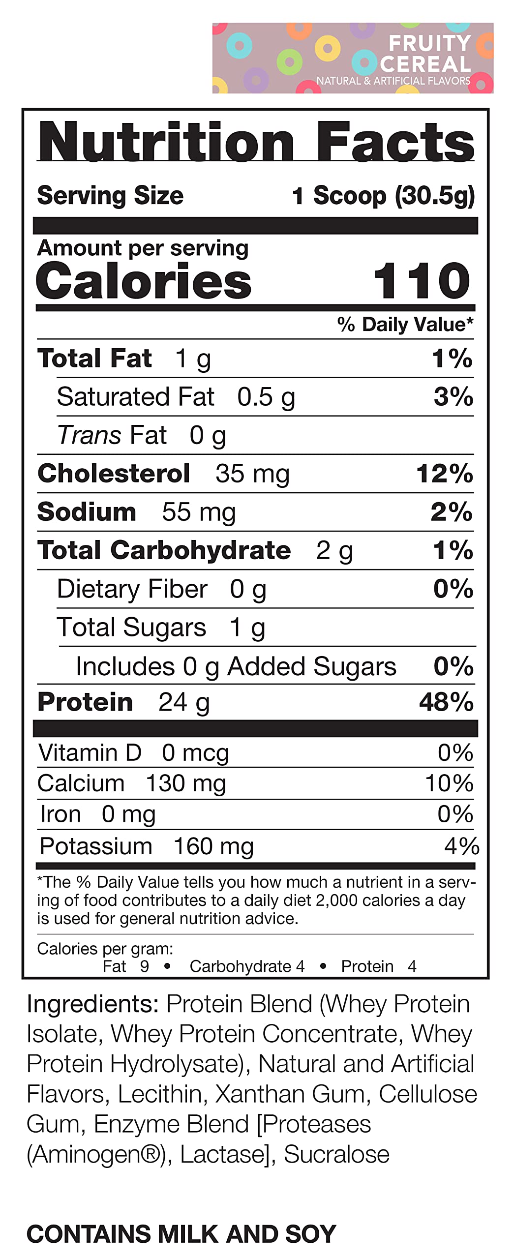 Rivalus Rivalwhey – Fruity Cereal 2lb - 100% Whey Protein, Whey Protein Isolate Primary Rivalus Au supplements