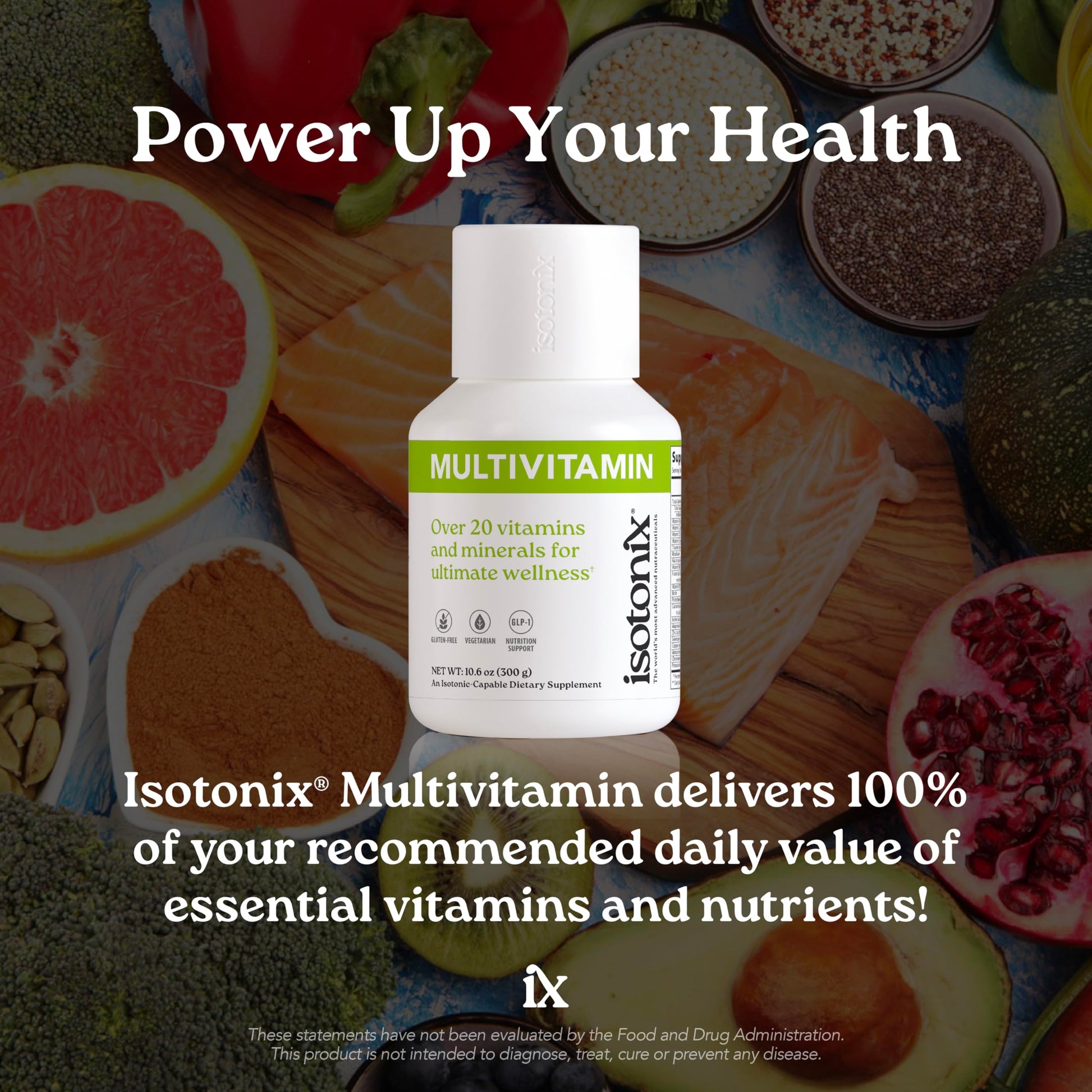 Isotonix Multivitamin Powder Without Iron – Methylated B Vitamins, Antioxidant & Mineral Support – Fast-Mix Isotonic Delivery – Vegetarian, Gluten-Free, Non-GMO – Natural Fruit Flavor – 90 Servings Isotonix Au supplements