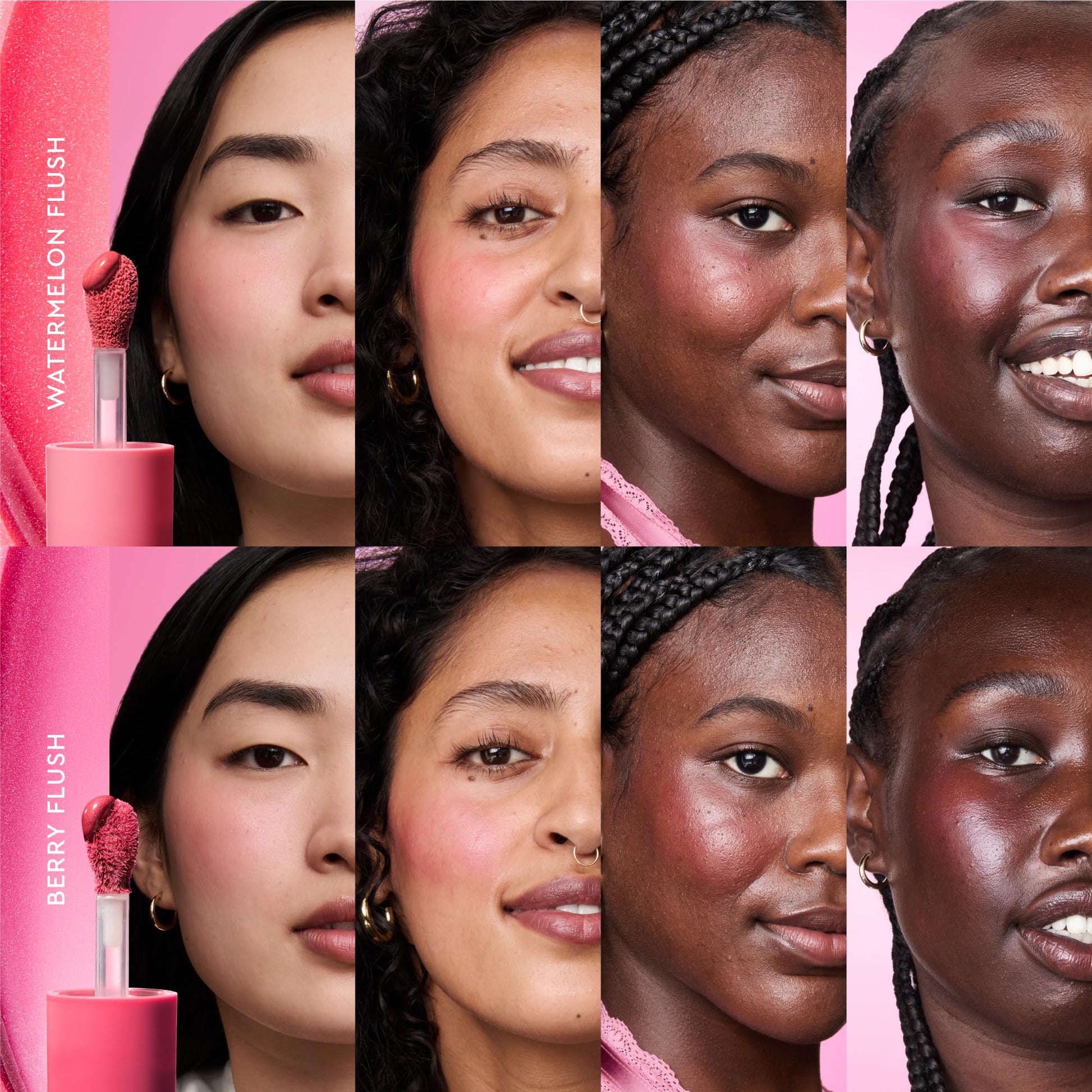 Glow Recipe Niacinamide Dewy Flush Tinted Liquid Blush Serum - Glowy Blush for Cheeks to Smooth, Hydrate & Brighten - Liquid Korean Makeup with Buildable Soft Pink Tint - Watermelon Flush (0.4 oz) Glow Recipe Au supplements
