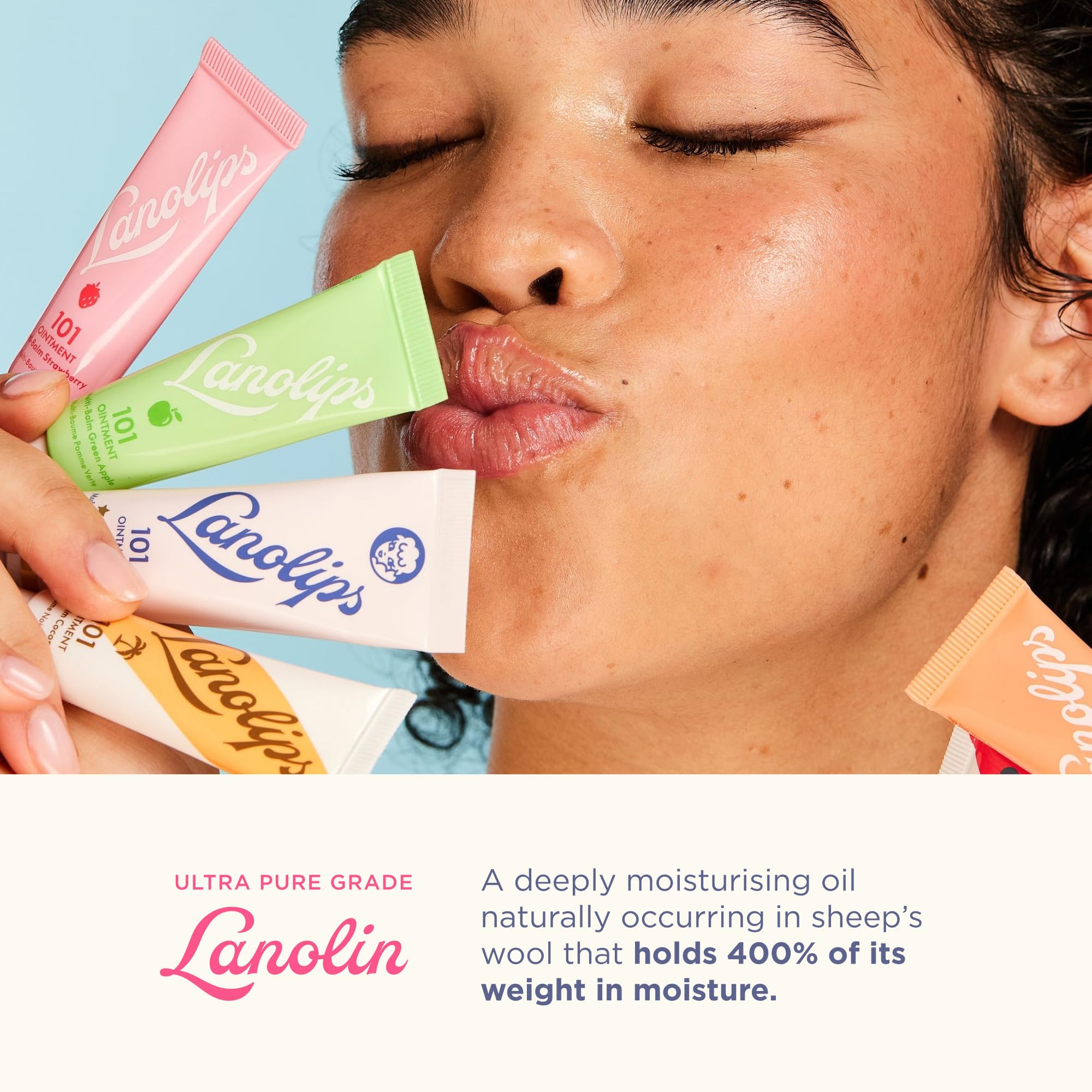 Lanolin 101 Multipurpose Ointment - Lanolin Lip Balm & Healing Ointment for Skin Barrier Repair - Moisturizer for Dry Lips, Cuticles & Elbows - No Petroleum Formula - Watermelon (0.35 oz) Lanolips Au supplements
