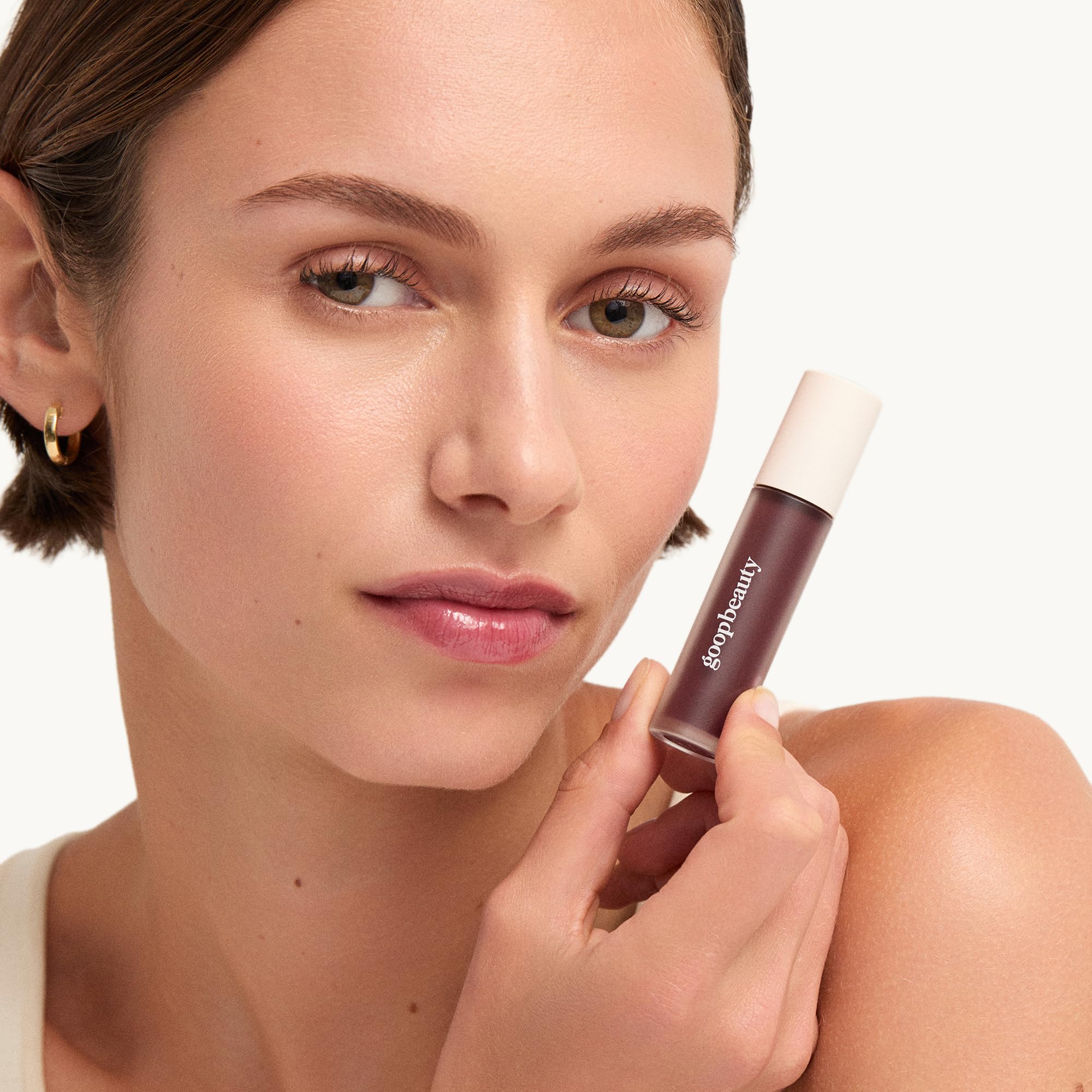 goop Beauty Hydra-Barrier Gel Gloss | Hydrating Lip Gloss to Moisturize & Plump Lips | Hyaluronic Acid & Vitamin E | Blossom - Sheer Petal Pink | 0.13 oz goop Au supplements