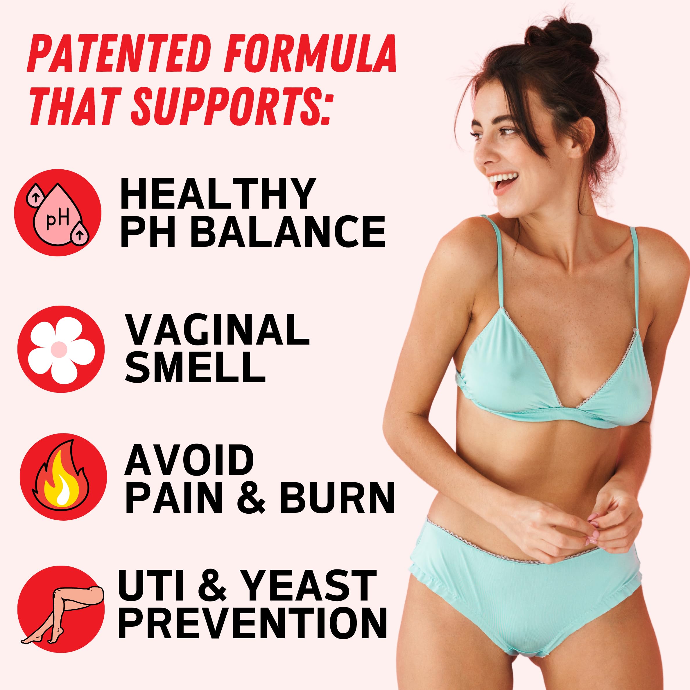 Purely Pink Prebiotic Probiotic Blend for Vaginal Health - Promote pH Balance, Healthy Flora and Odor Peach Perfect Au supplements