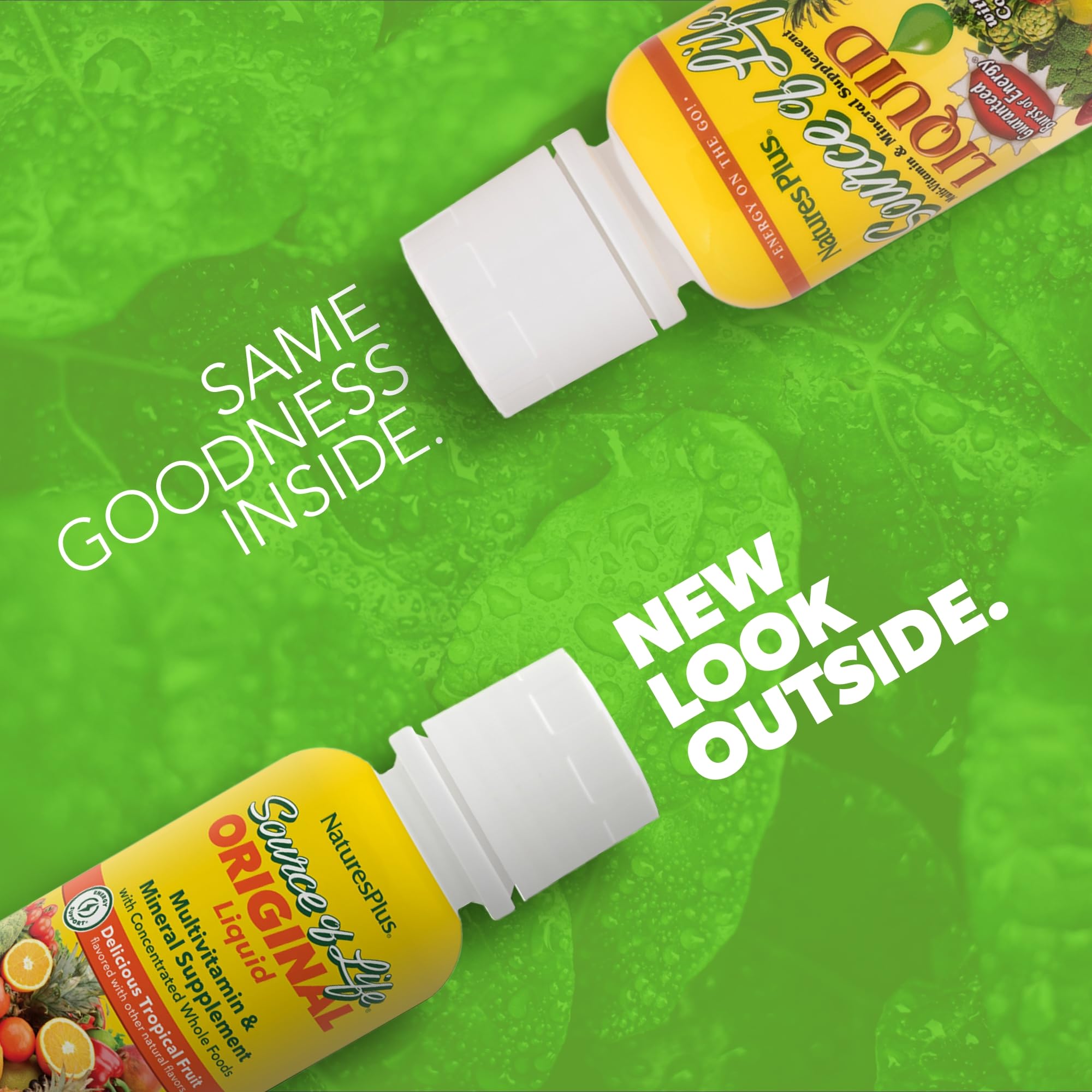 NaturesPlus Source of Life Liquid, Tropical Fruit - 8 fl oz - Multivitamin & Mineral Supplement - Gluten Free, Vegetarian - 8 Servings NaturesPlus Au supplements