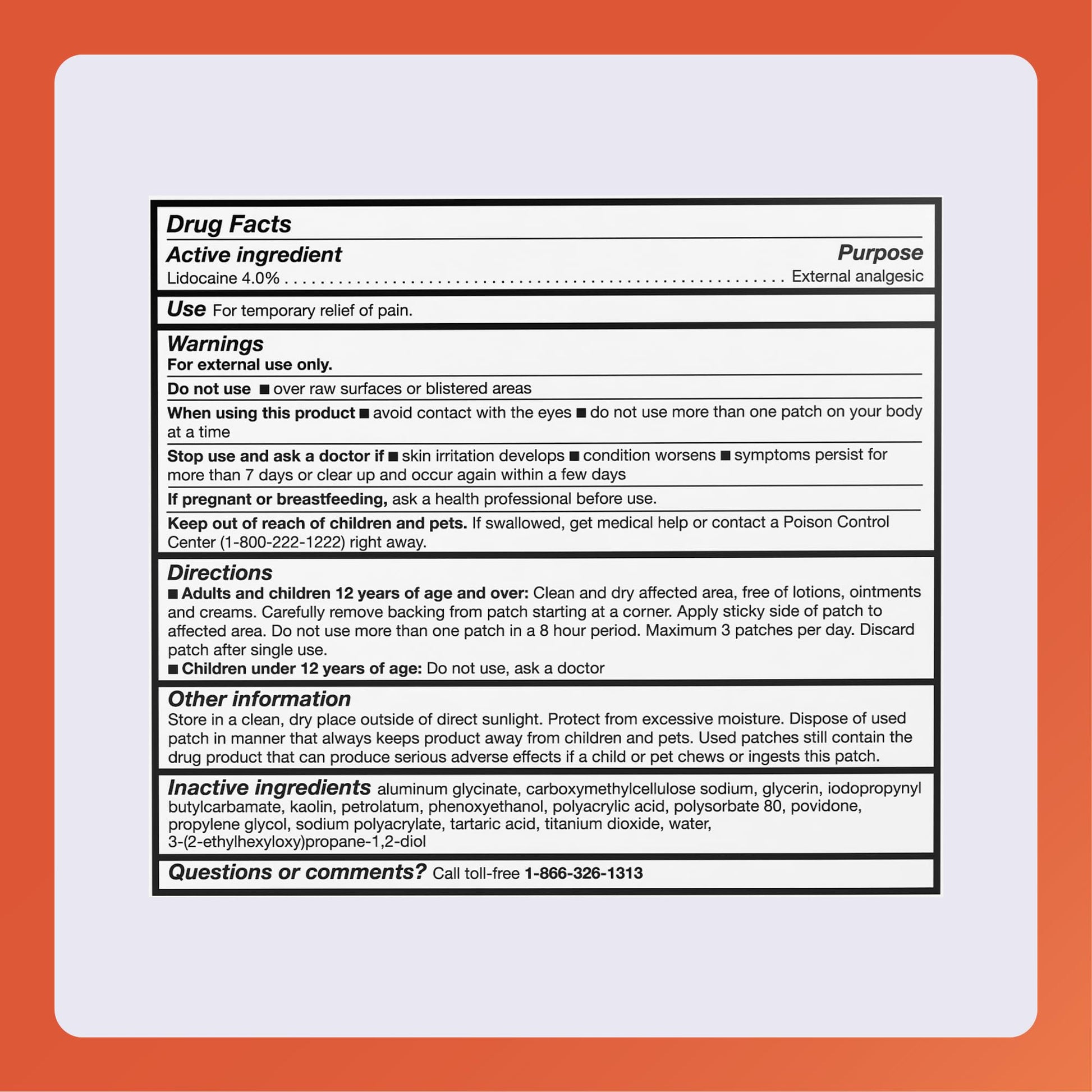 Rugby Maximum Strength Lidocaine Pain Relief Patch - 4% Lidocaine - Topical Anesthetic - Unscented - 30 Patches (1 Pack) RUGBY LABORATORIES Au supplements