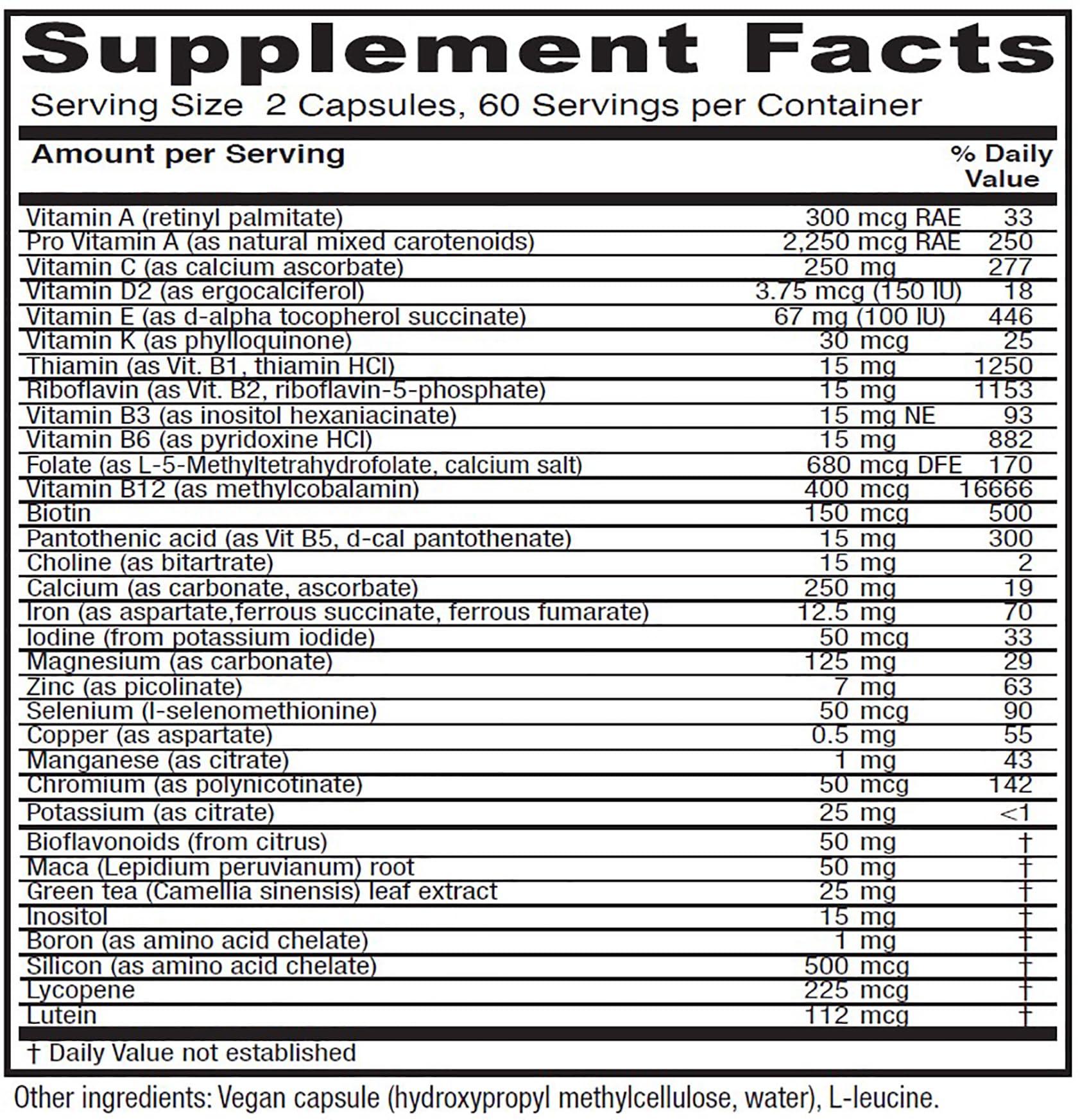 Vitanica FemTeen Symmetry, Vitamins for Teens Daily Multivitamin, Vegan, 120 Capsules