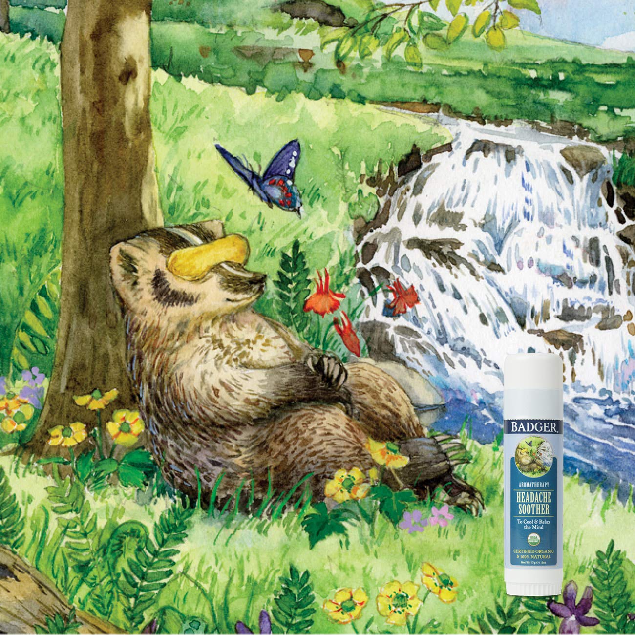 Badger Headache Soother - .6 oz Stick Badger Au supplements