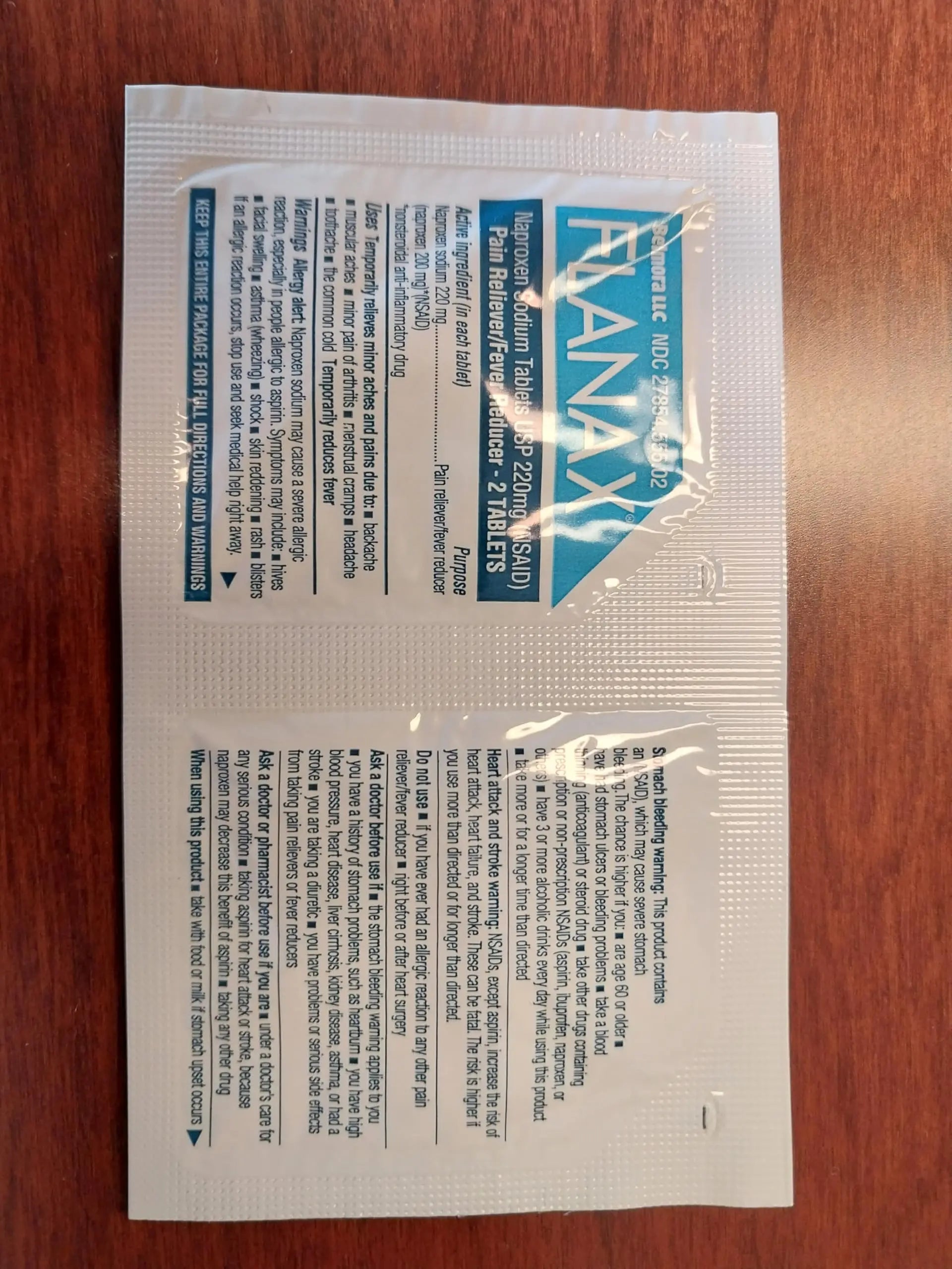 Flanax Pain Reliever Tablets 2ct Retail Dispenser Flanax Au supplements