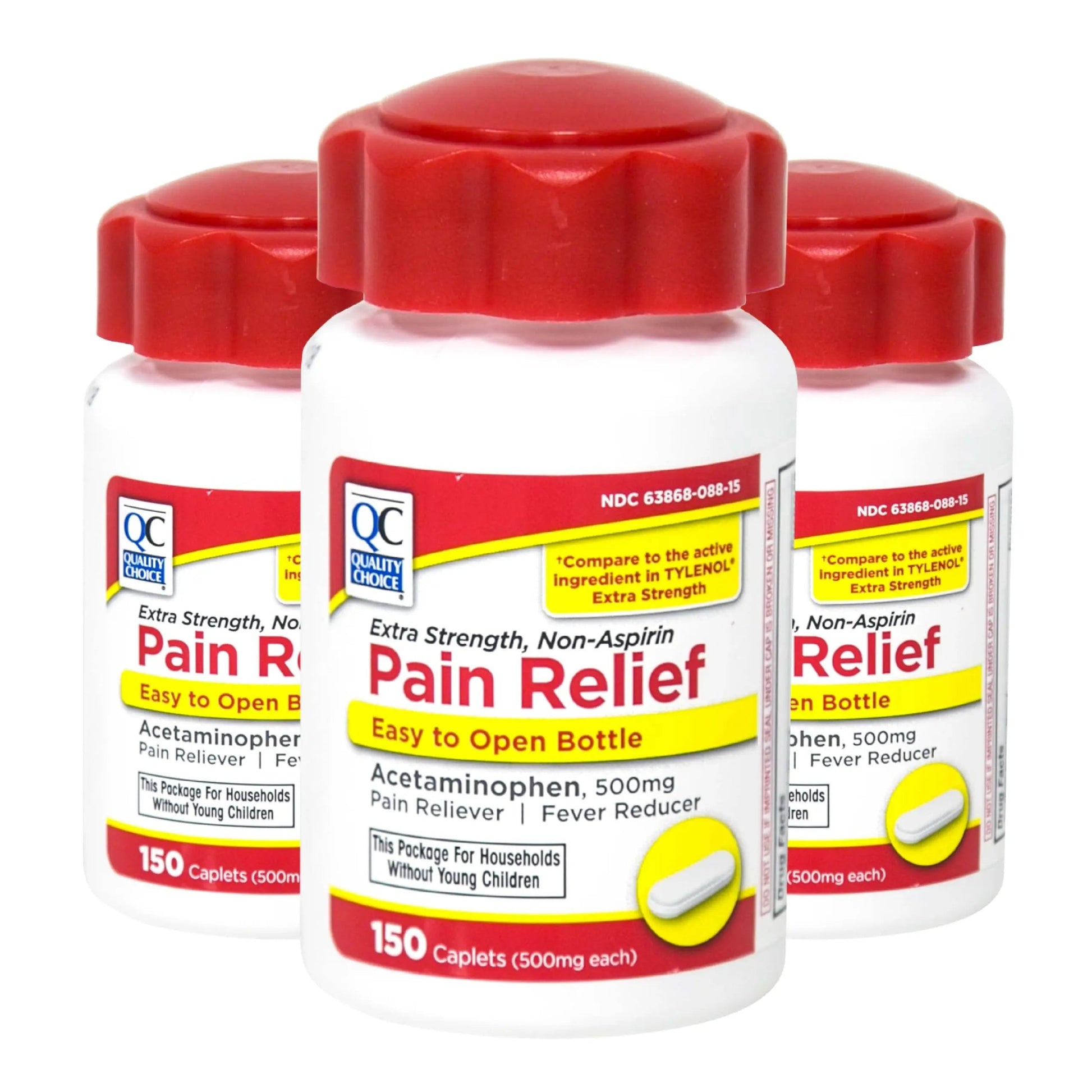 Quality Choice Easy Open Extra Strength Pain Relief, Acetaminophen 500mg Extra Strength, Pain Reliever and Fever Reducer for Headache, Backache, Toothache and Muscle Aches, 150 Count Bottle. Quality Choice Au supplements