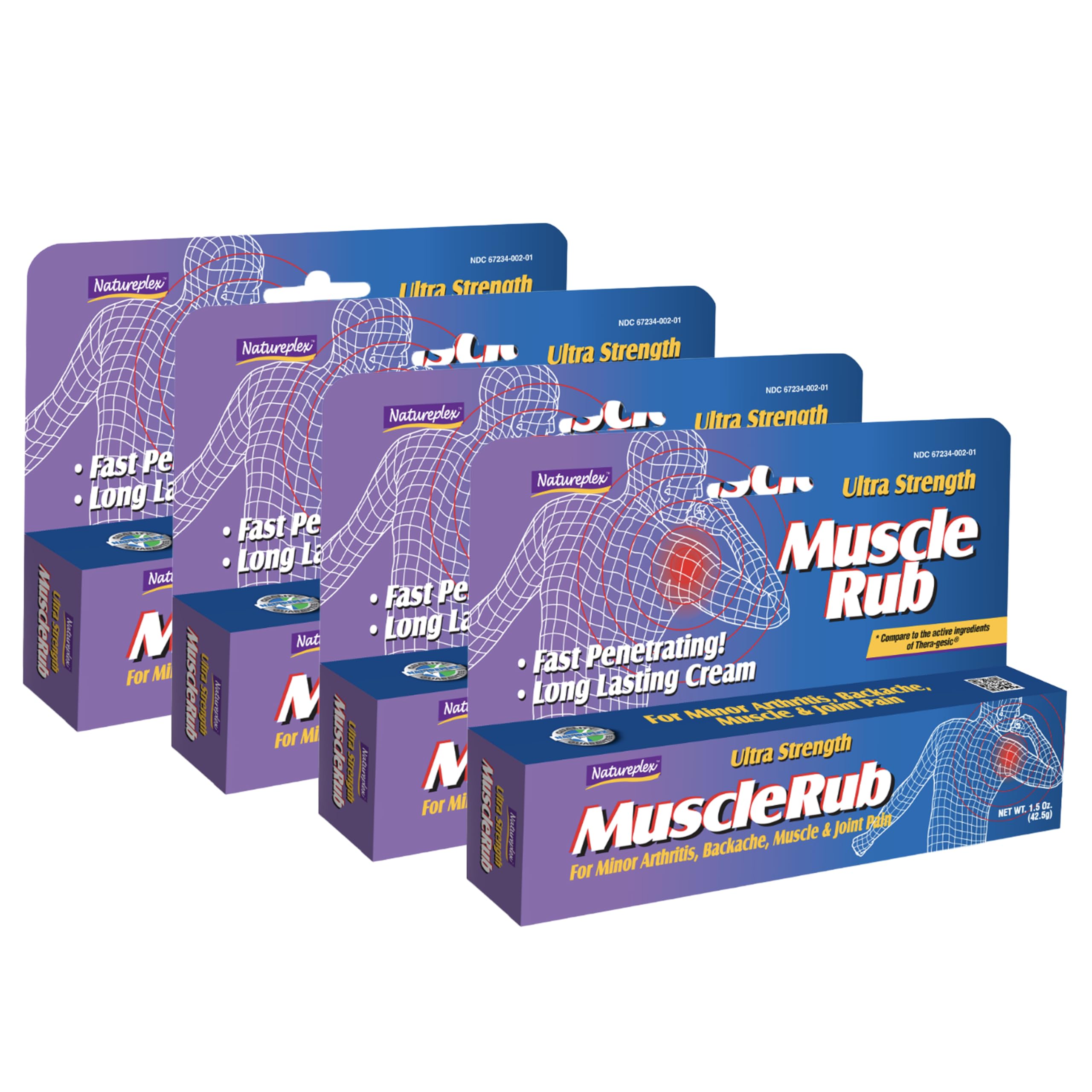 Ultra Strength Muscle Rub 4 Pack Natureplex Au supplements