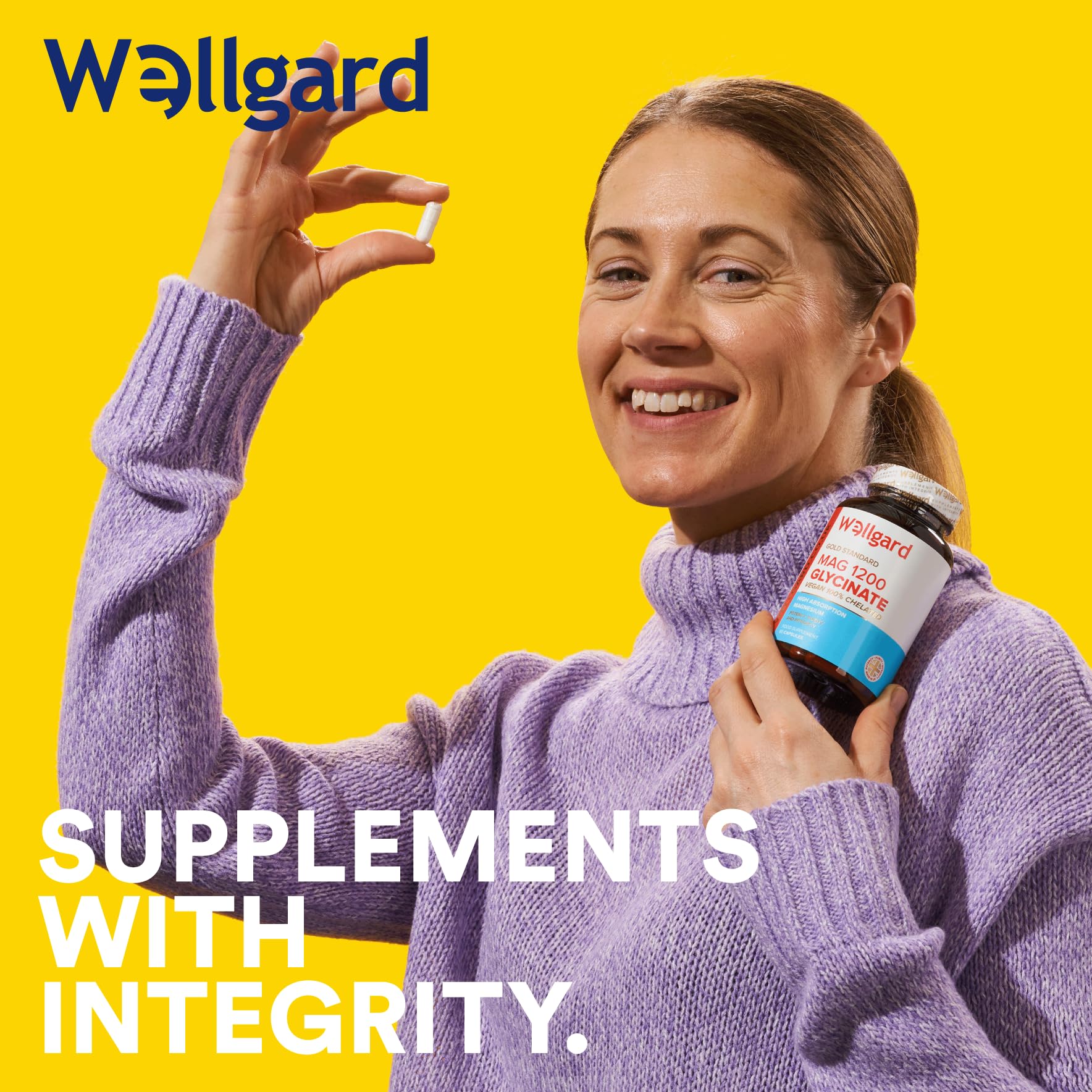 Wellgard Magnesium Glycinate, Mag 1200, High Strength Magnesium Bisglycinate Wellgard Au supplements