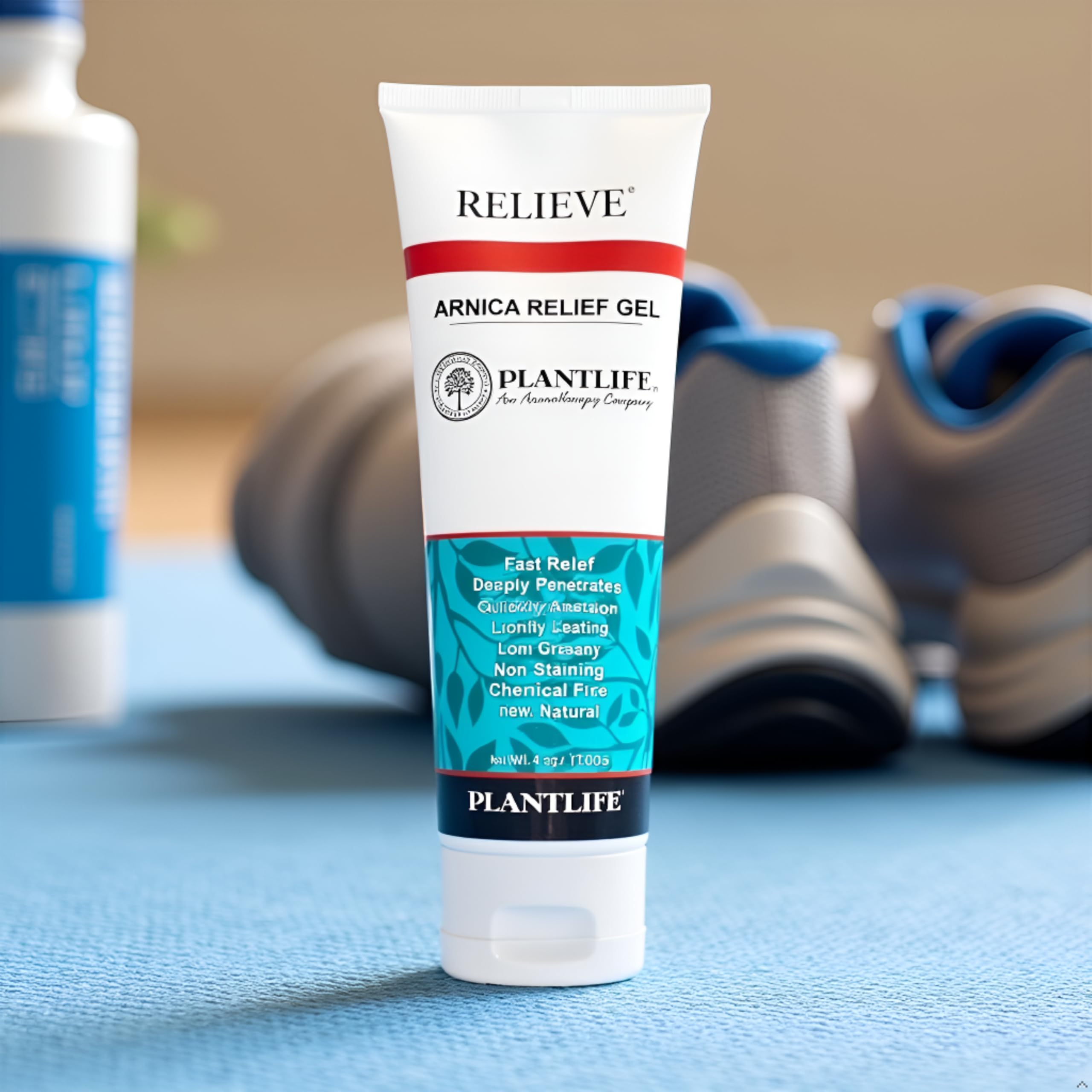Plantlife Arnica Relieve Gel - Made with Arnica and 100% Pure Essential Oils - Relieve Products are a Homeopathic Solution for Everyday Use - Works Quickly and Effectively - Made in California Plantlife Au supplements