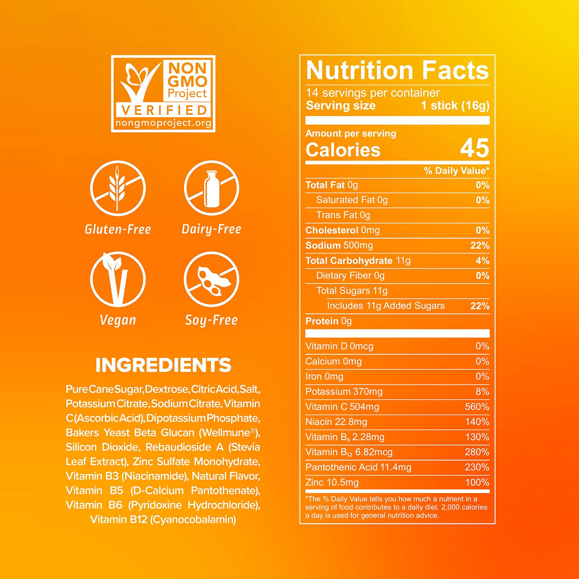 Liquid I.V. Hydration Multiplier + Immune Support - Tangerine - Hydration Powder Liquid I.V. Au supplements