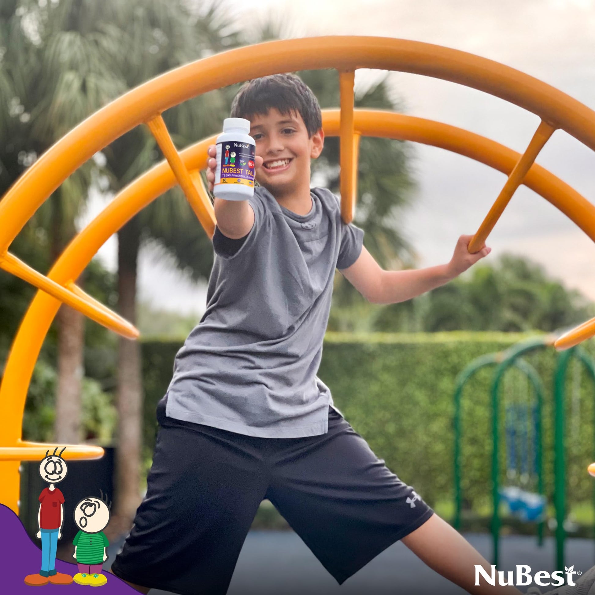 NuBest Tall 10+ Premium Bone Strength Formula, Enhanced Immunity and Overall Health for Age 10+ with Calcium, Vitamin D3, Vitamin K2, and Multivitamins | 60 Capsules | 1 Month Supply NuBest Au supplements