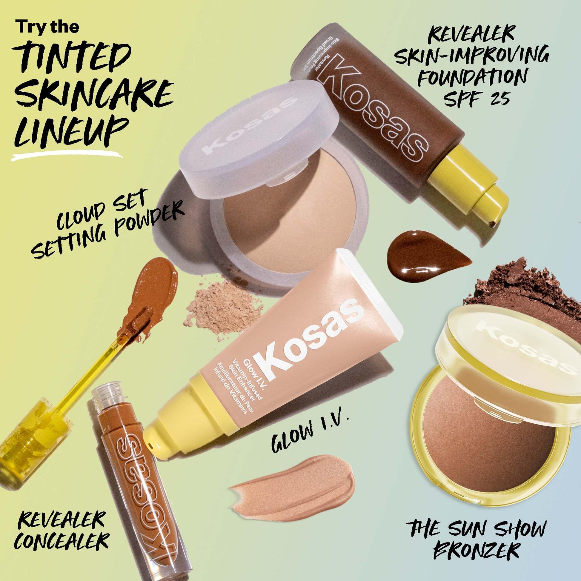 Kosas Sun Show Glowy Warmth Baked Bronzer - Contouring Powder for Cheekbones, Nose & Jawline - Enriched with Concentrated Fatty Acids - Talc-Free, Vegan & Hypoallergenic - Waves Kosas Au supplements