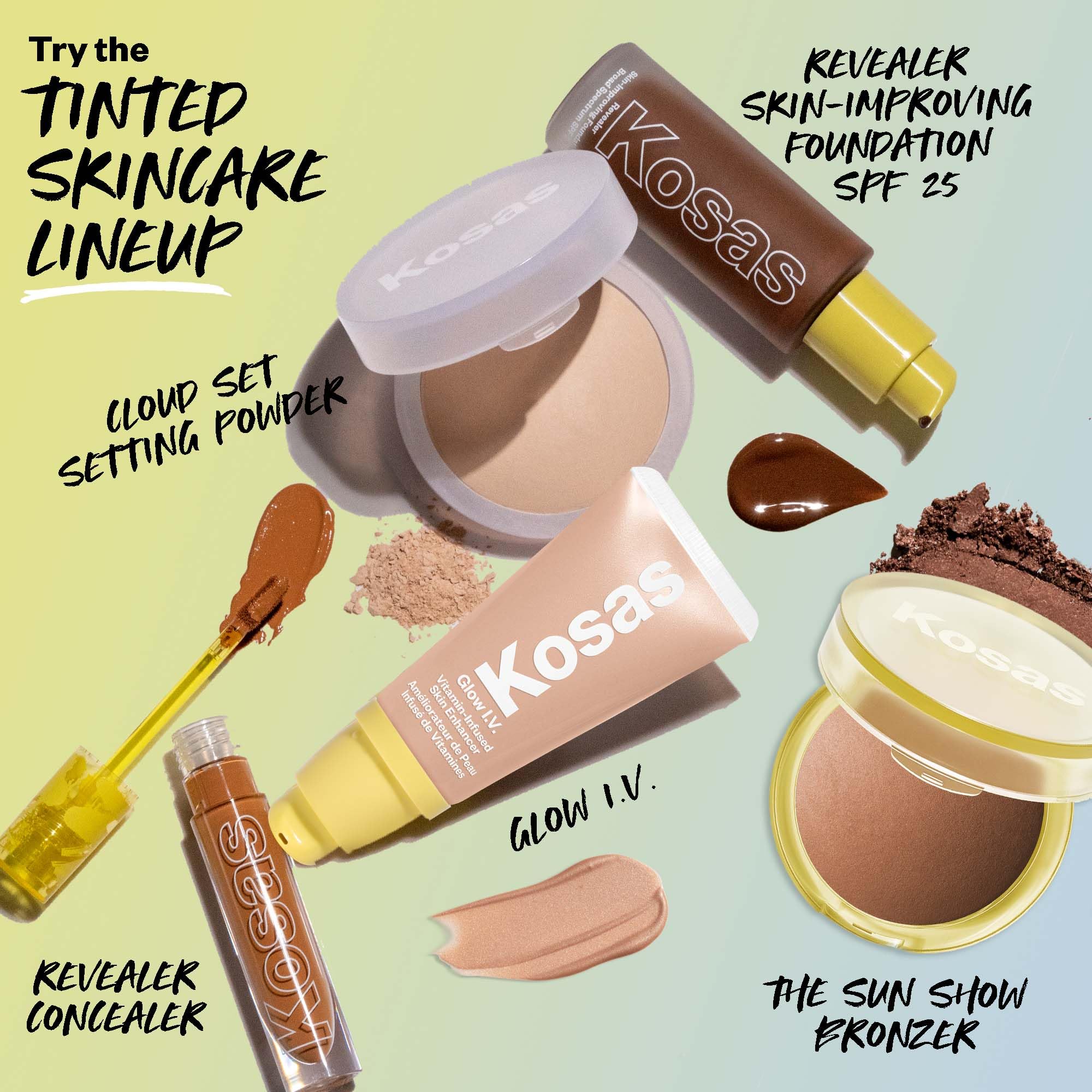 Kosas Sun Show Glowy Warmth Baked Bronzer - Contouring Powder for Cheekbones, Nose & Jawline - Enriched with Concentrated Fatty Acids - Talc-Free, Vegan & Hypoallergenic - Waves Kosas Au supplements