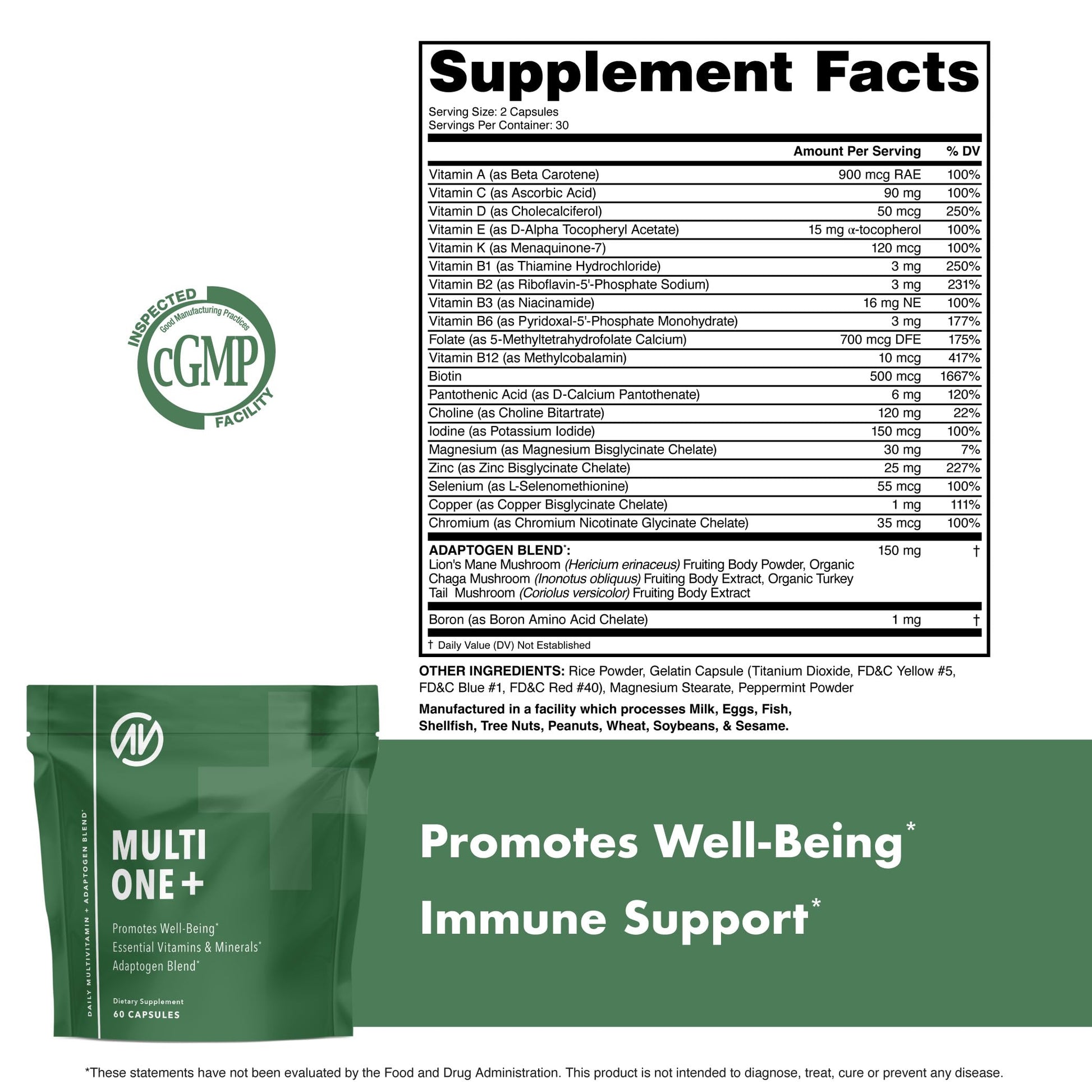 MultiOne Men & Women’s Daily Multivitamin - Essential Nutrients and Minerals for Optimal Health (60 Capsules) NutraOne Au supplements