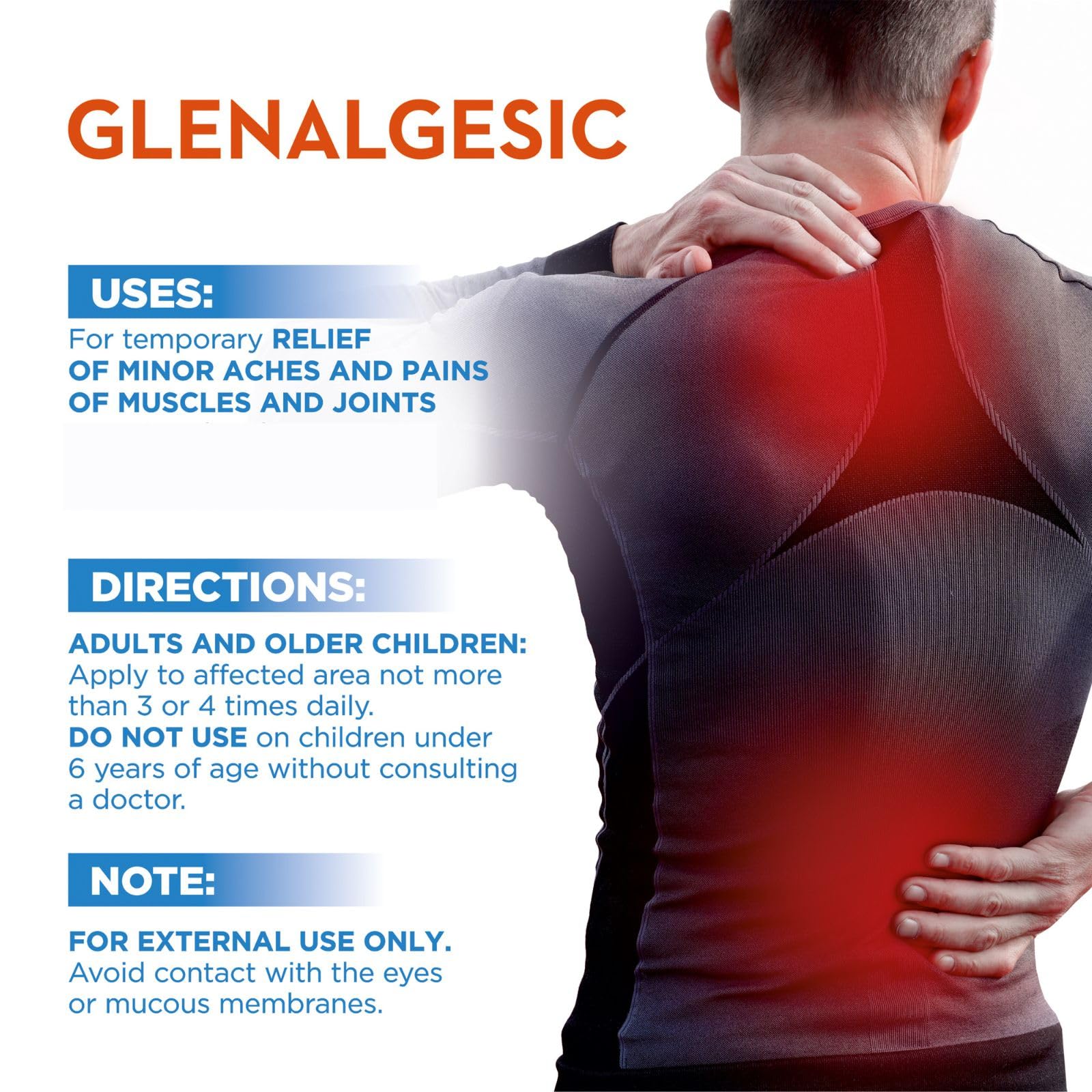 Vitaminerals 171 Glenalgesic® Pain Support Analgesic Balm, Muscle & Joint | Maximum Strength | Menthol | Camphor (8 oz) Vitaminerals Au supplements