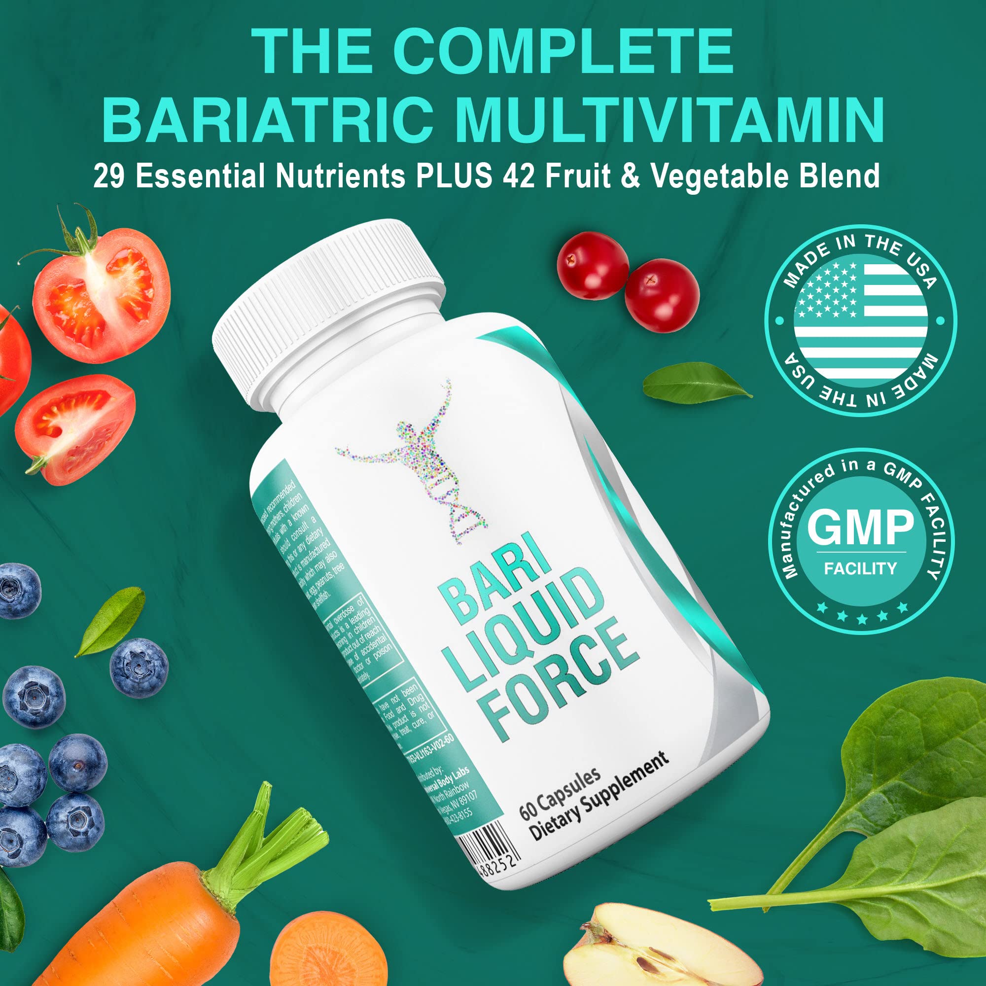 Universal Body Labs Bariatric Liquid Force Vitamin 2-Pack