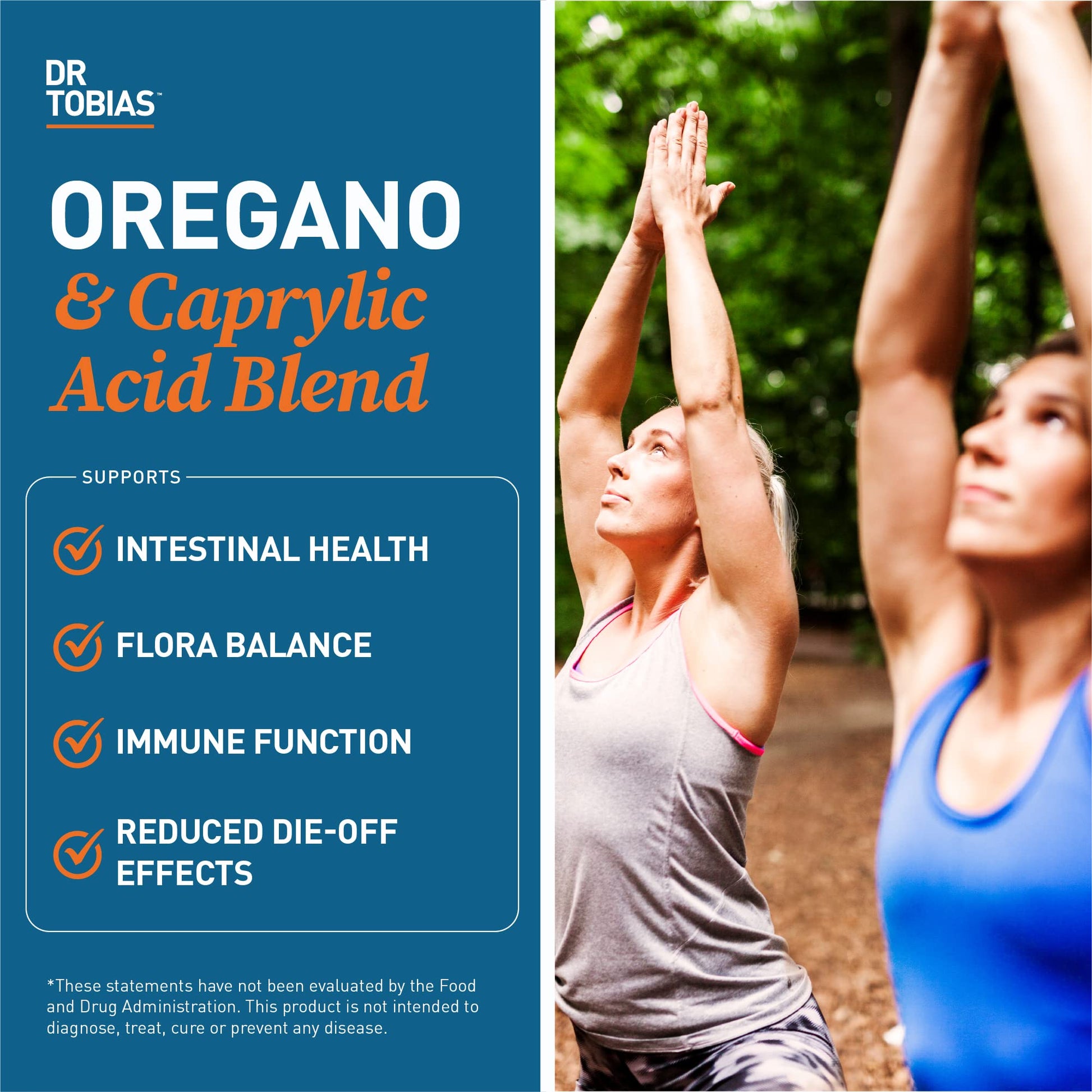 Dr. Tobias Lung Health and Oregano & Caprylic Acid Blend, Supports Lung Cleanse & Detox, Intestinal Health, Immune Support with Prebiotics & Herbs for Women & Men Dr. Tobias Au supplements