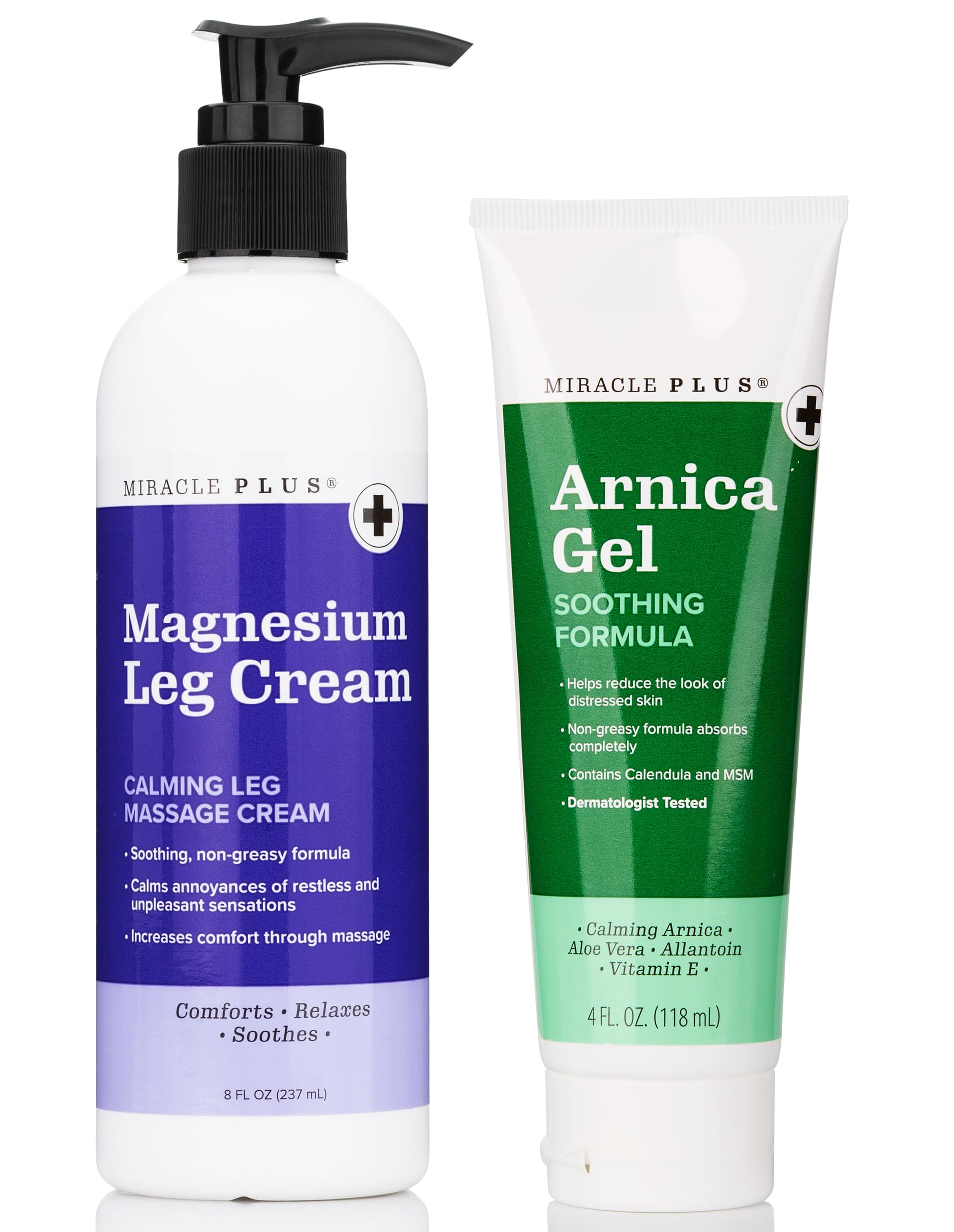 Miracle Plus Arnica Bruise Relief Gel + Magnesium Leg Relief Cream Bundle Miracle Plus Au supplements