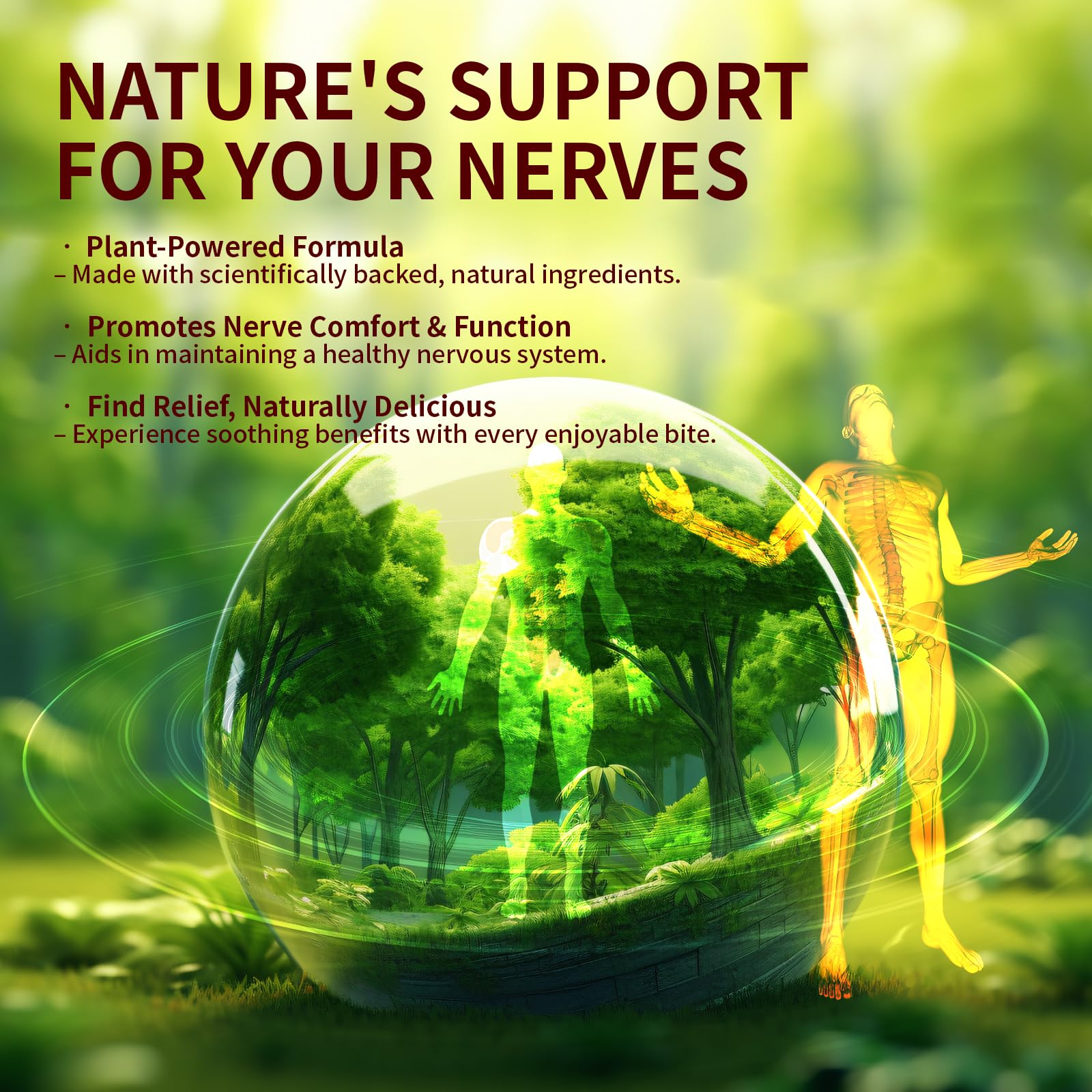 Sugar Free Neuropathy Support Gummies for Nerve – Enhanced Nerve Health, Regeneration, Cognitive Support with Vitamin B1, B6, B12, Magnesium, ALA, Turmeric, CoQ10 & More Warmbioder Au supplements