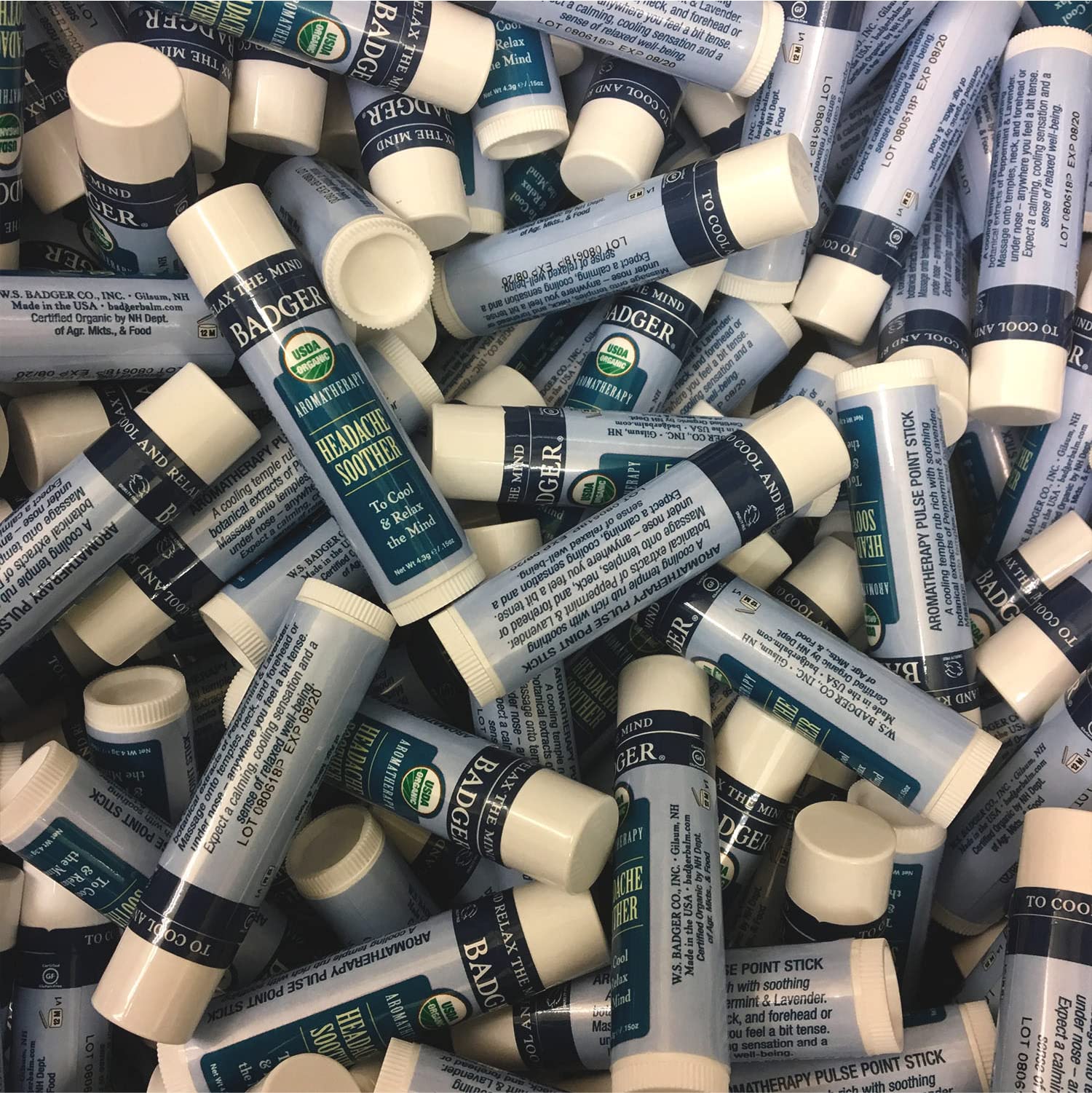 Badger Headache Soother - .6 oz Stick Badger Au supplements