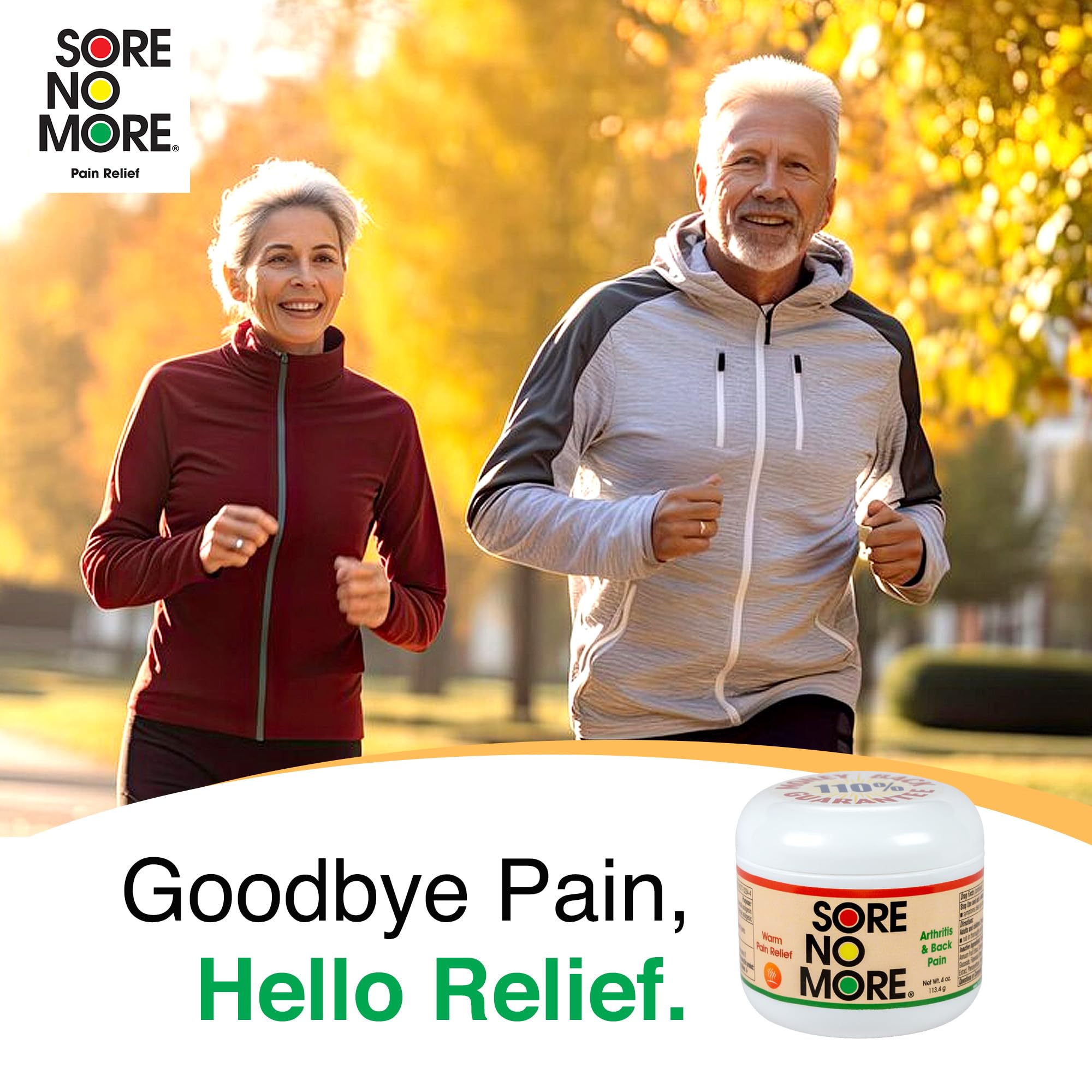 Sore No More Warm Arthritis Pain Relief Cream – Targeted Reliever for Back, Neck, Hands & Feet – Soothing & Fast-Acting Formula for Aches and Pains – Non-Greasy with Orange Aroma – 4 oz Sore No More Au supplements