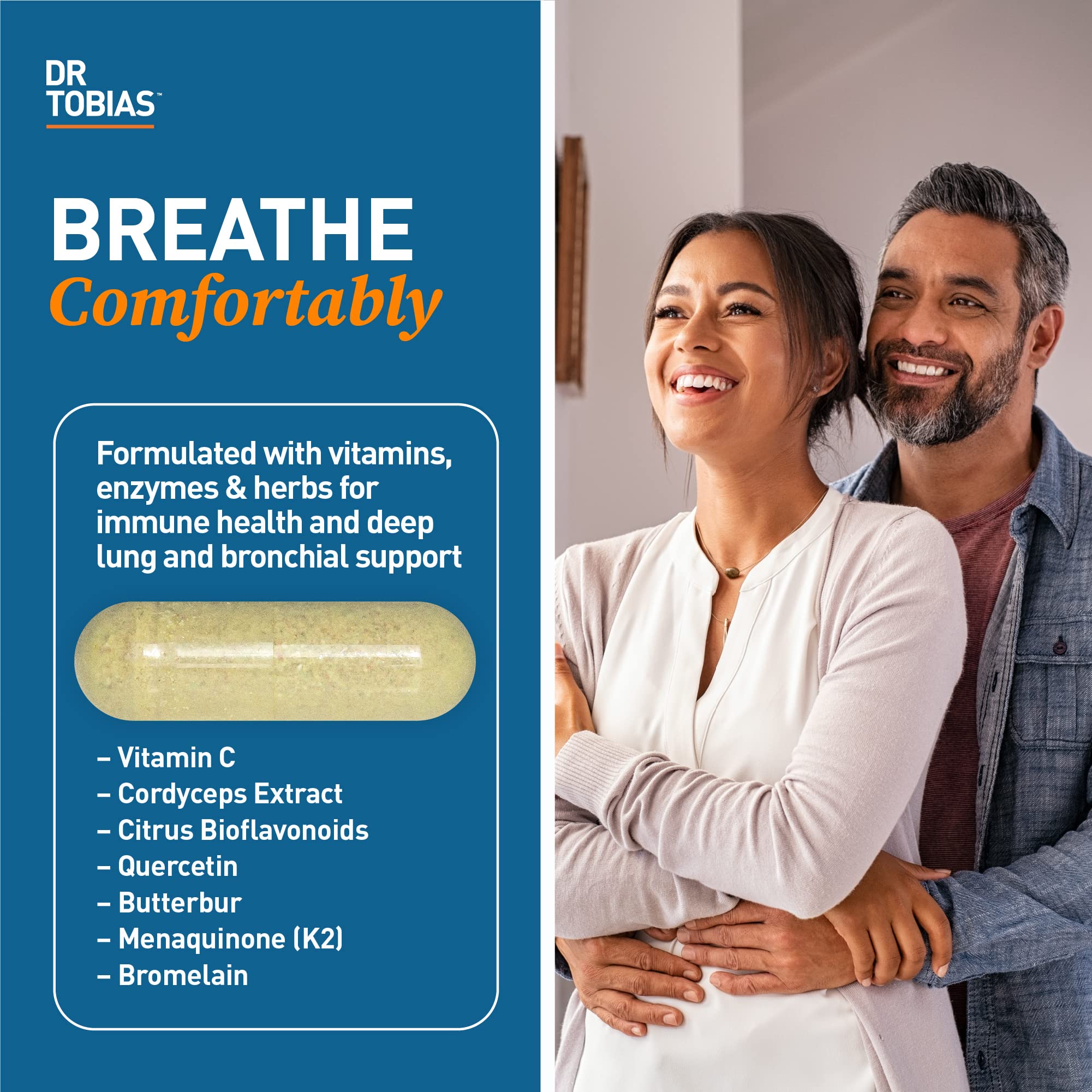 Dr. Tobias Lung Health and Oregano & Caprylic Acid Blend, Supports Lung Cleanse & Detox, Intestinal Health, Immune Support with Prebiotics & Herbs for Women & Men Dr. Tobias Au supplements