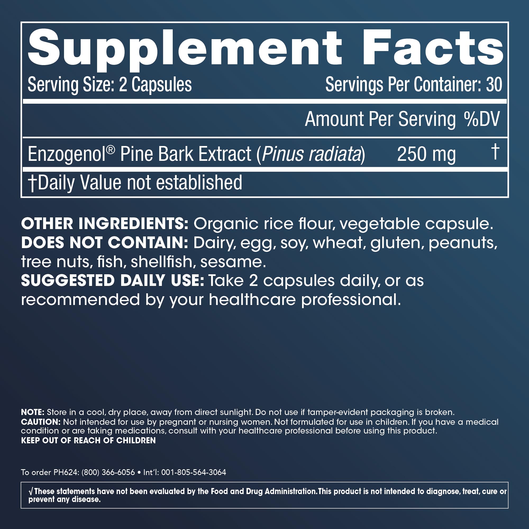 ProHealth Enzogenol Pine Bark Extract | 60 Capsules | New Zealand Sourced Antioxidant Support | Triple 3rd Party Tested, GMP Manufactured in The USA ProHealth Au supplements