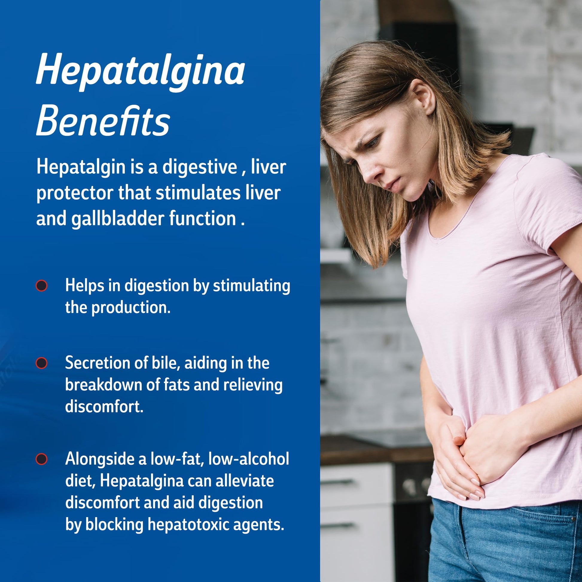 Hepatalgina Liver Support Digestive Protector - Liquid Herbal Supplement with Artichoke Extract for Liver Cleanse Detox & Repair - Liver Detox Cleanse Drops with Mint, Boldo & Carrot - 120 ml Hepatalgina Au supplements