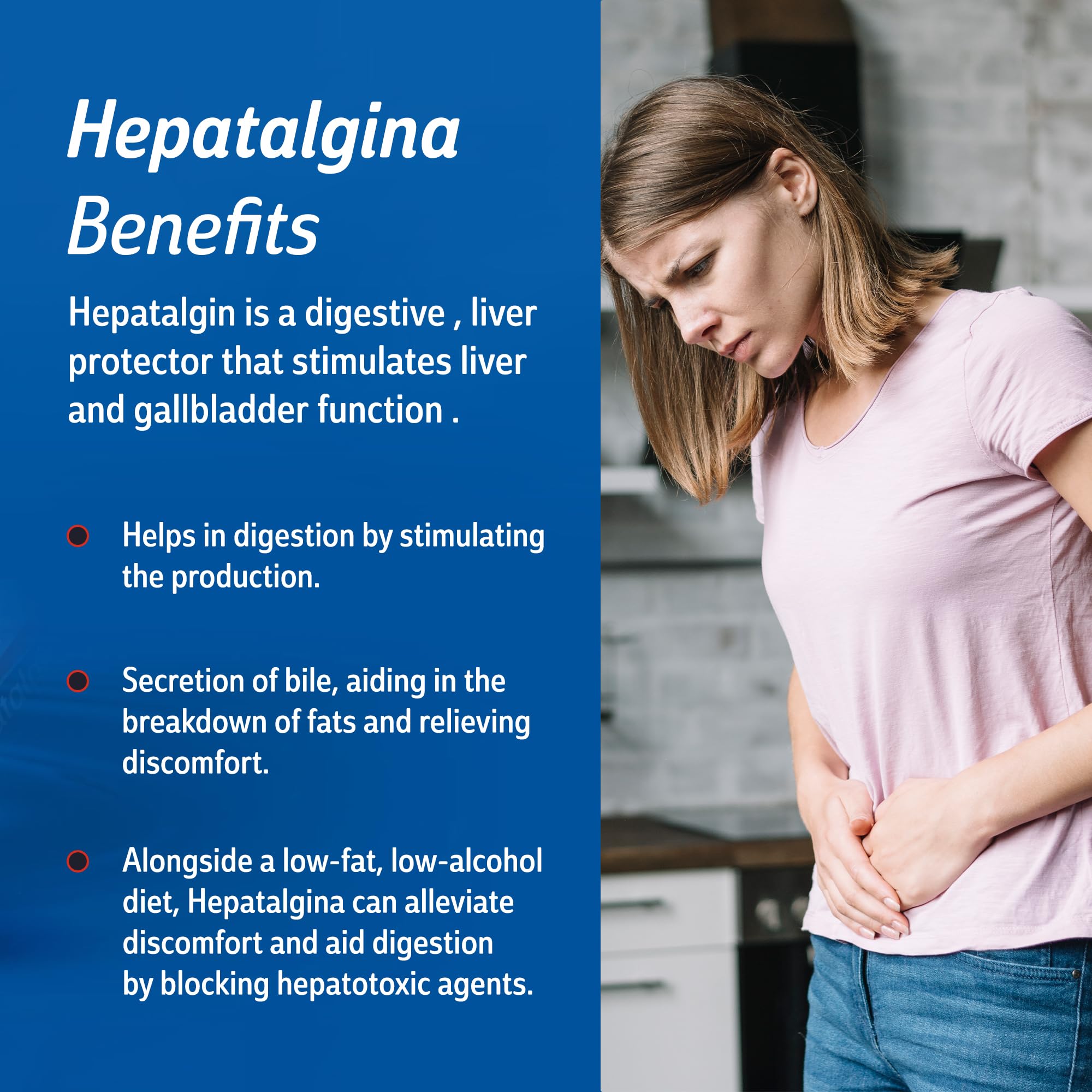 Hepatalgina Liver Support Digestive Protector - Liquid Herbal Supplement with Artichoke Extract for Liver Cleanse Detox & Repair - Liver Detox Cleanse Drops with Mint, Boldo & Carrot - 120 ml Hepatalgina Au supplements