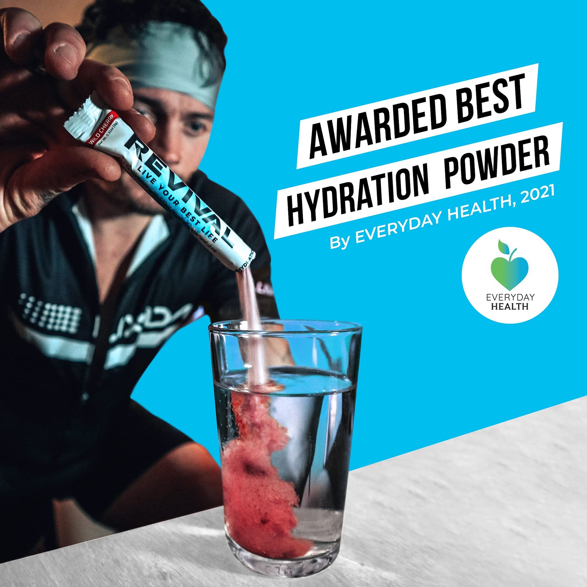 Revival Rapid Rehydration, Electrolytes Powder - High Strength Vitamin C, B1, B3, B5, B12 Revival Shots Au supplements