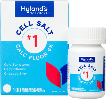 Hyland's Cell Salt No. 1 Calc Fluor 6X Tablets, Natural Relief of Colds, Hemorrhoids and Chapped Skin, Quick Dissolving Tablets, 100 Count Hyland's Au supplements