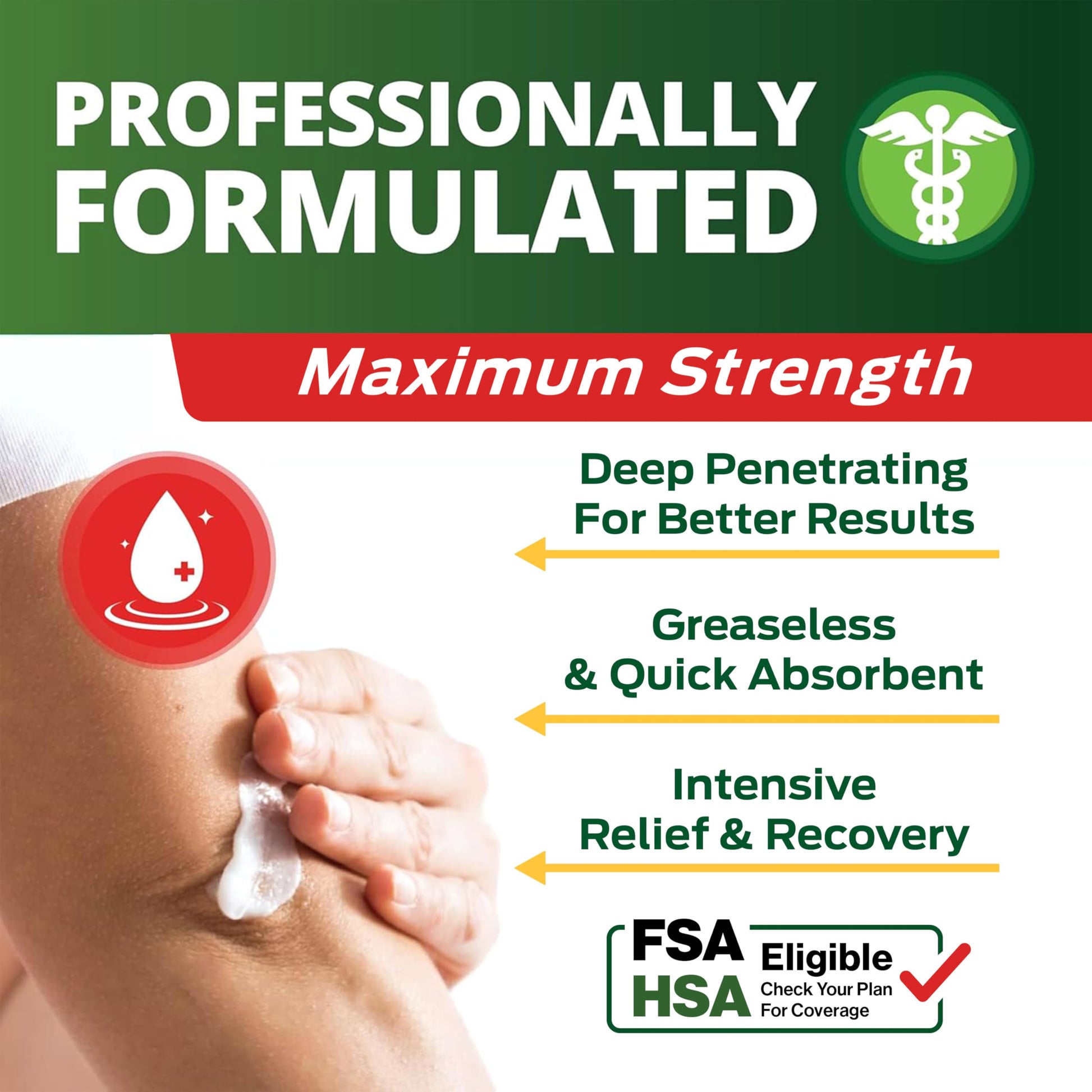 Owell Naturals Deep Penetrating Pain Relief Cream, Maximum Strength Formula for Joints & Muscles, Lower Back, Knees, Hands, Legs, Ankle – Fast Acting Comfort, 7 oz Owell Naturals Au supplements