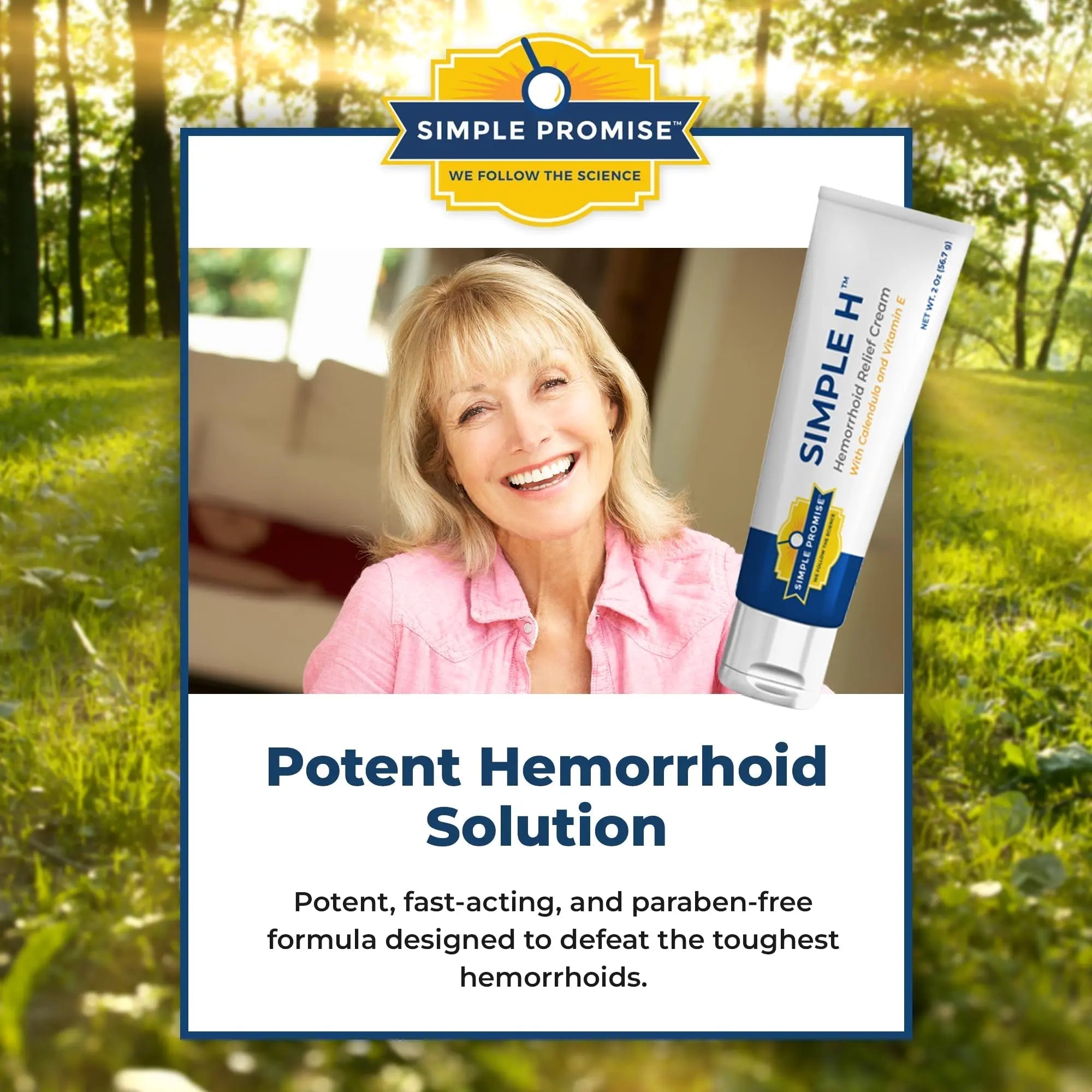 Simple Promise – Simple H Hemorrhoid Cream – Gentle Fast-Absorbing Formula with 28 Potent Ingredients & Enhanced Delivery System – Paraben-Free, Promotes Comfort & Relief, 2 oz Simple Promise Au supplements