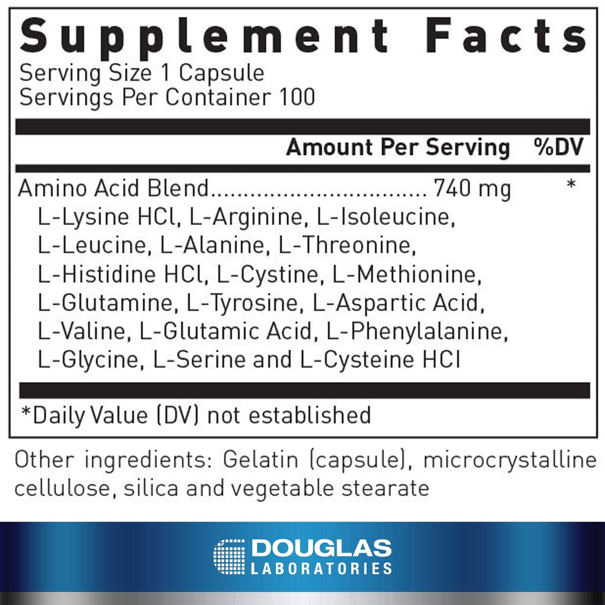 Douglas Laboratories Aminoblend | Nutritionally Balanced Mixture of Amino Acids | 100 Capsules Douglas Laboratories Au supplements