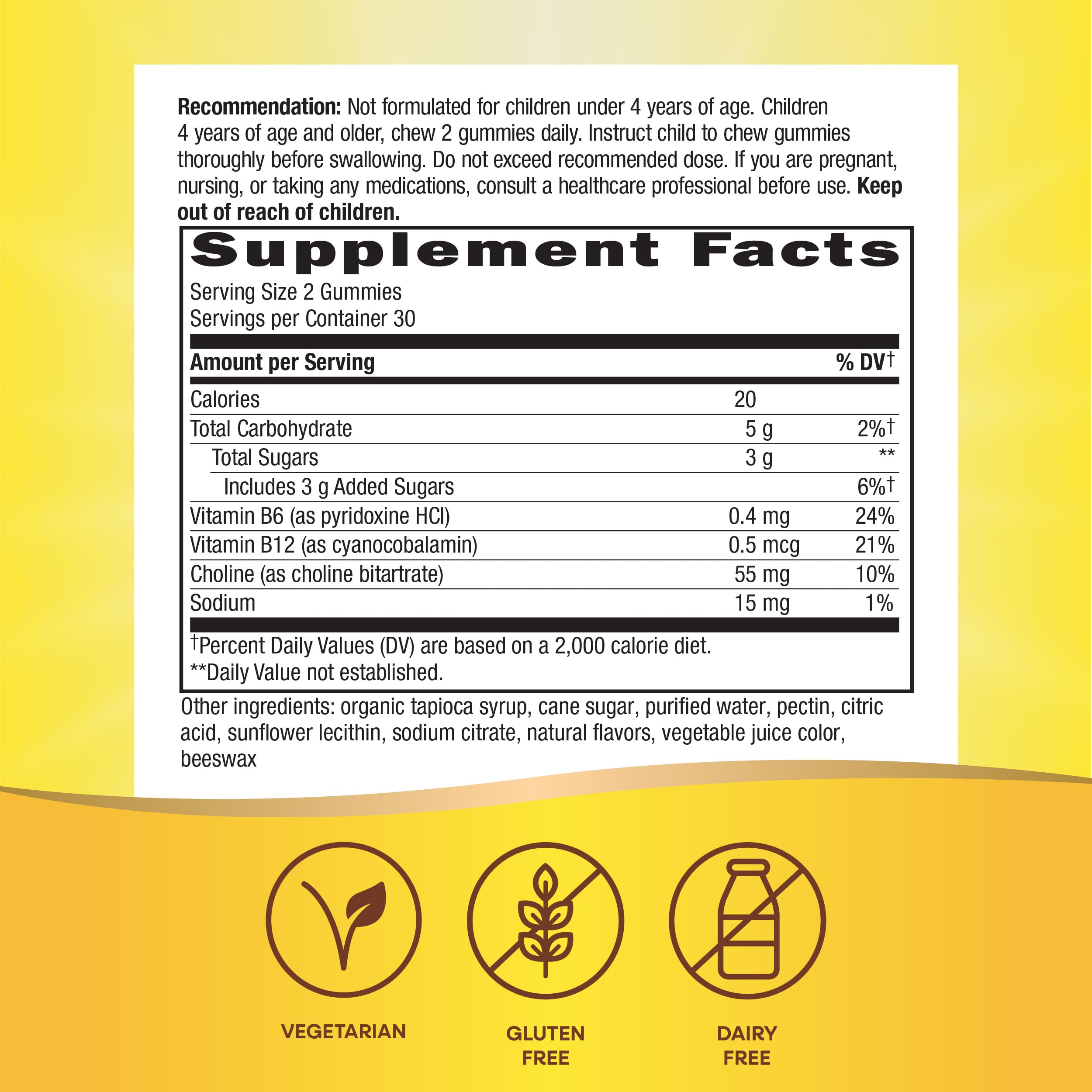 Nature's Way Kids Brain Supplement Gummies, Supports Healthy Brain Function*, Lemonade Flavored, 60 Gummies Nature's Way Au supplements