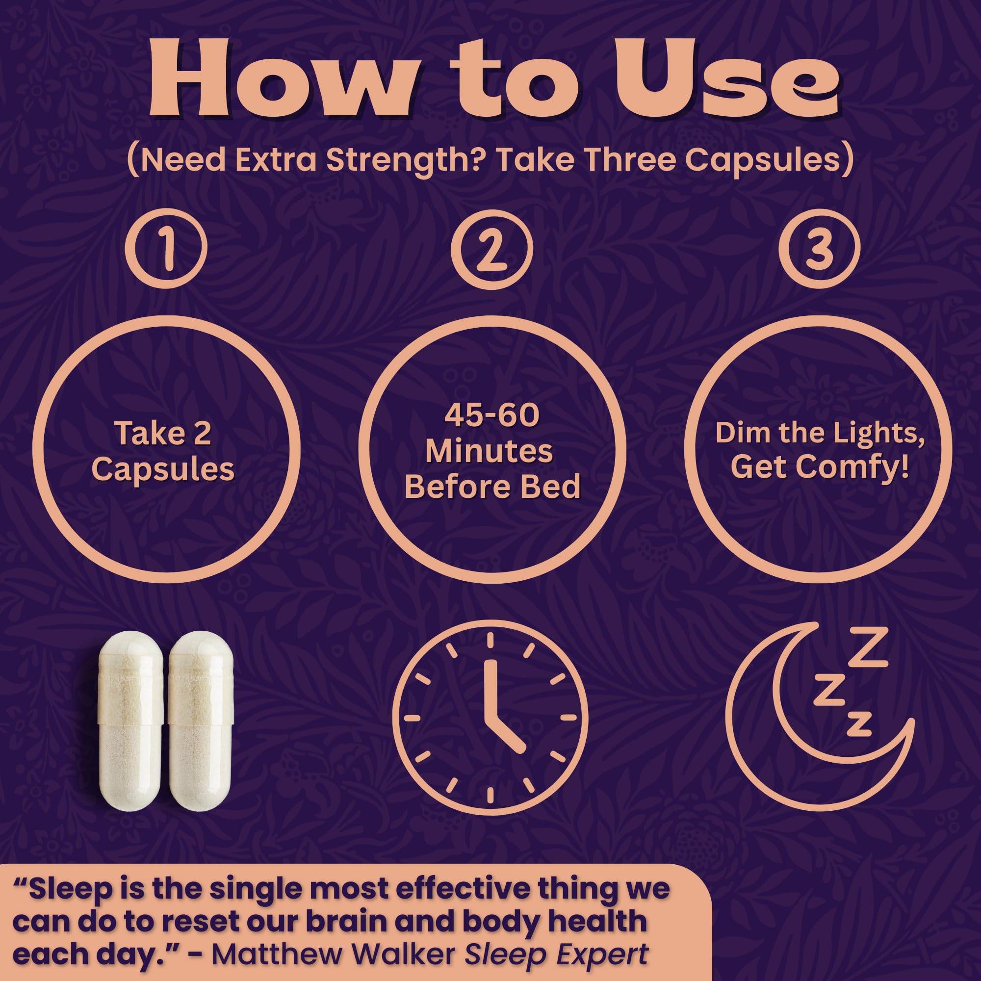 Local Nutrition Natural Sleep Aid with Magnesium Glycinate, Reishi Mushroom Extract, L-Theanine, Apigenin, and Melatonin - Sleep Supplement for Adults Seeking Deep Rest - 60 Capsules, Made in The USA Local Nutrition Au supplements