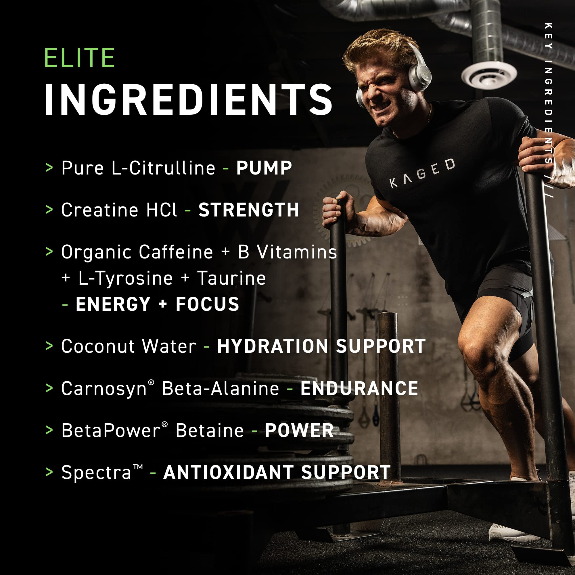 Kaged Original Pre Workout Powder | Berry Blast | Pre-Kaged | Formulated with Creatine Kaged Au supplements