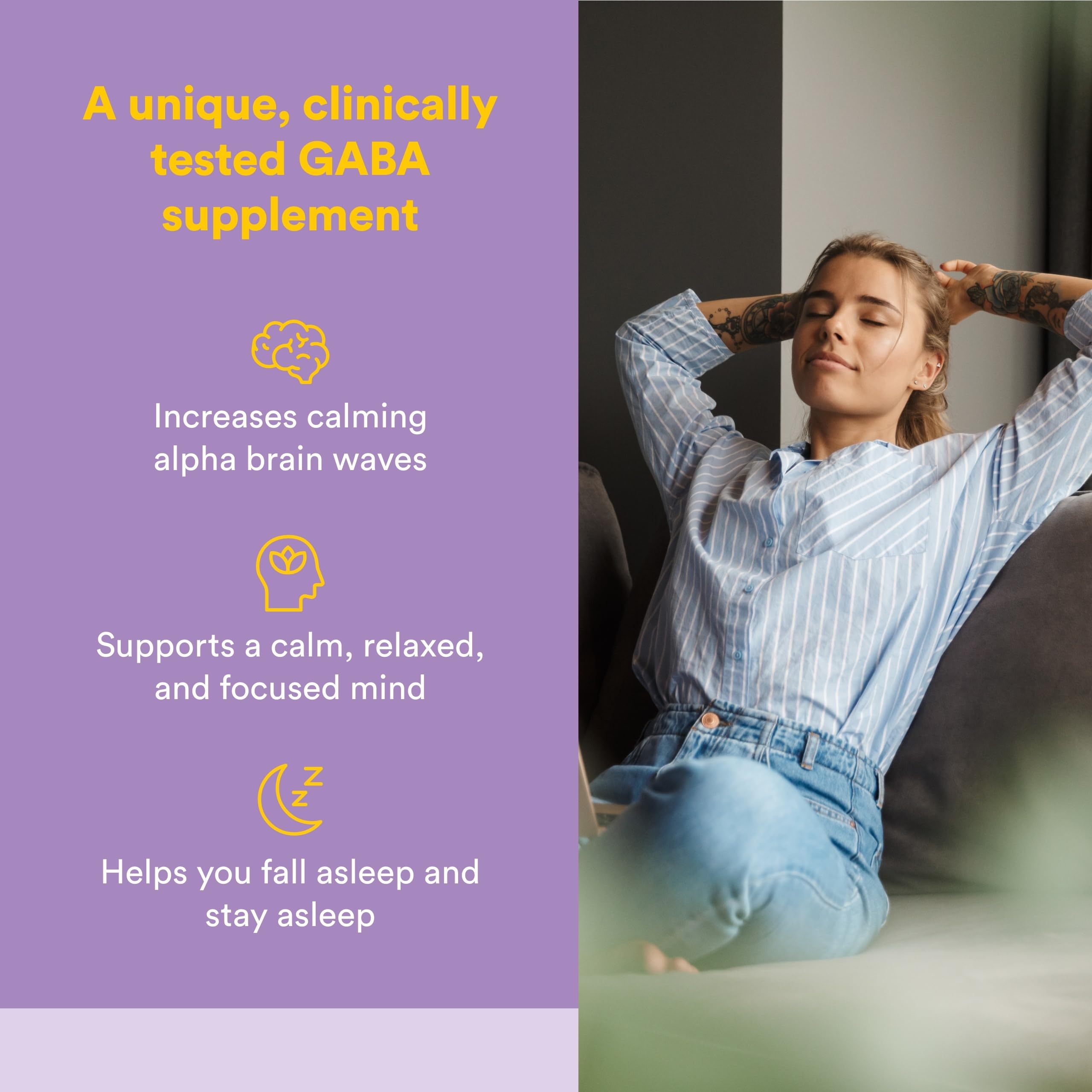 Natural Factors Pharma GABA - Dietary Supplement Supports Calm Sleep & Sleep Quality - Natural, Fast-Working Supplement Aids Focus & Brain Health - 120 Chewable Tablets (60 Servings) Natural Factors Au supplements
