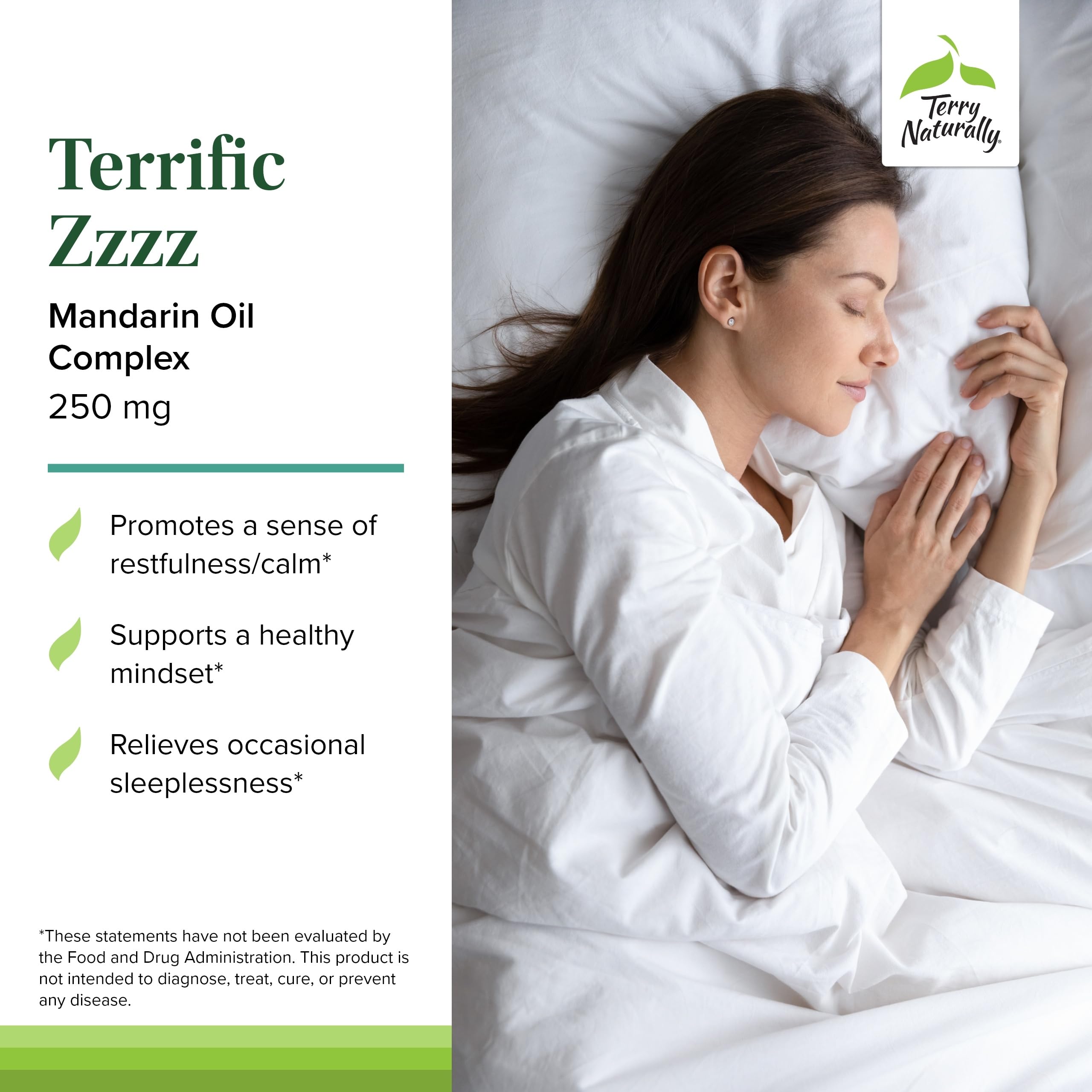 Terry Naturally Terrific Zzzz - Sleep Supplement for Adults - Dietary Supplement with Mandarin, Lemon Balm & Lavender - Non-GMO Relaxation & Sleep Relief Aid - 30 Softgels Terry Naturally Au supplements
