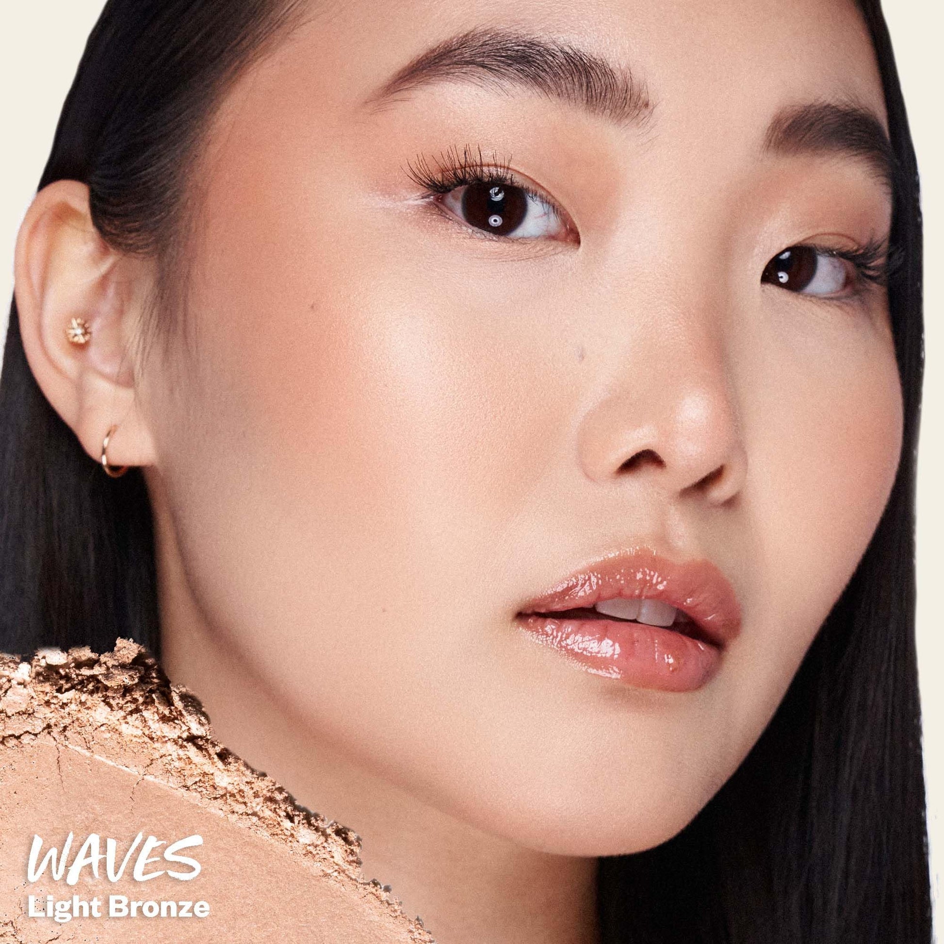 Kosas Sun Show Glowy Warmth Baked Bronzer - Contouring Powder for Cheekbones, Nose & Jawline - Enriched with Concentrated Fatty Acids - Talc-Free, Vegan & Hypoallergenic - Waves Kosas Au supplements
