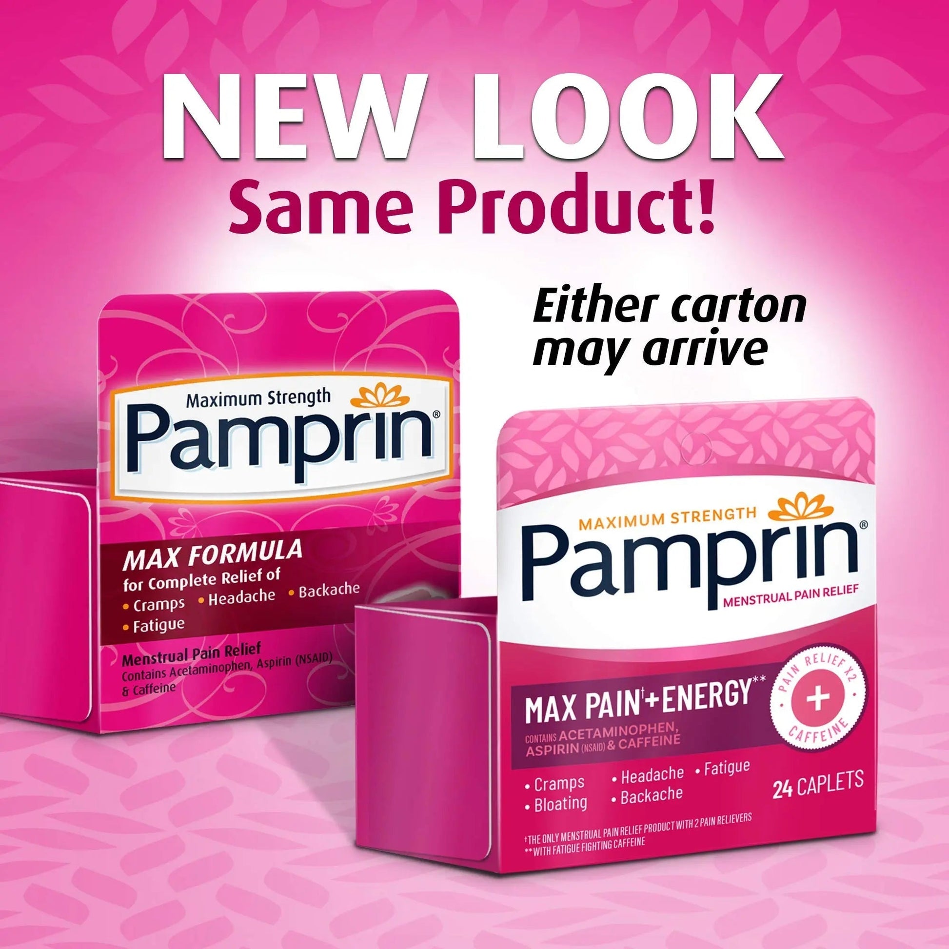 Pamprin Maximum Strength Formula, 24 Caplets (Pack of 3) Pamprin Au supplements
