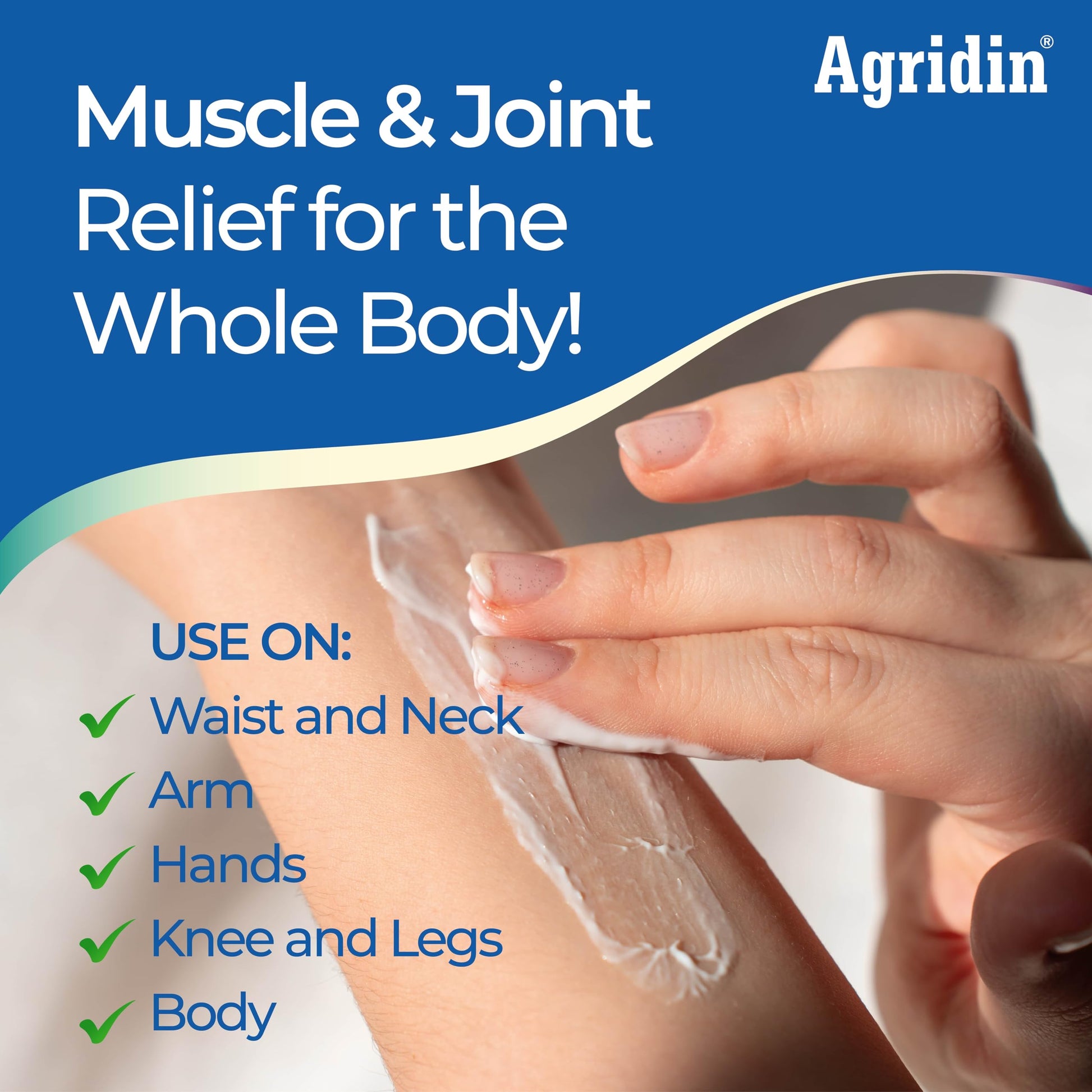 Agridin Arnica Pain Relief Cream for Joint & Muscle – Extra Strength Fast-Acting Formula – Targets Back, Knee, Neck, Hand, Foot Aches – Natural Massage Cream for Inflammation & Bruises Agridin Au supplements